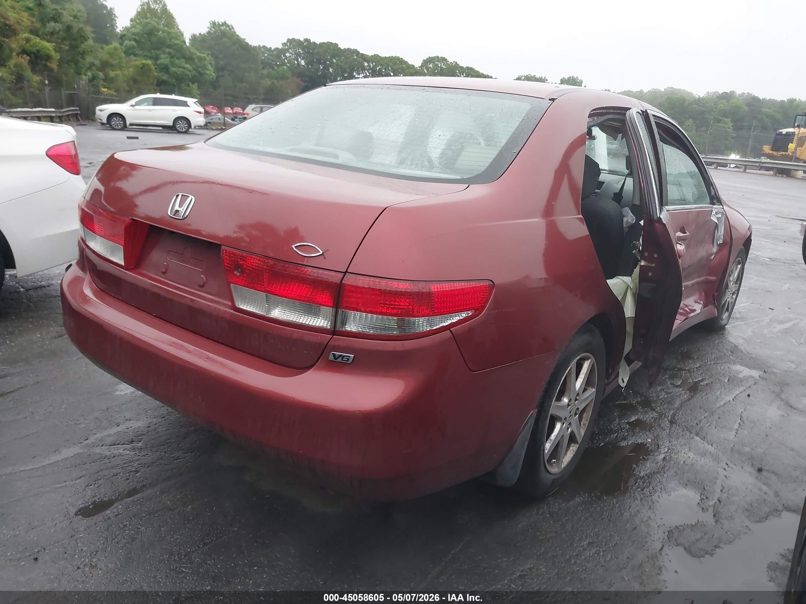 2003 Honda Accord 3.0 Ex Бордовый vin: 1HGCM66543A053890