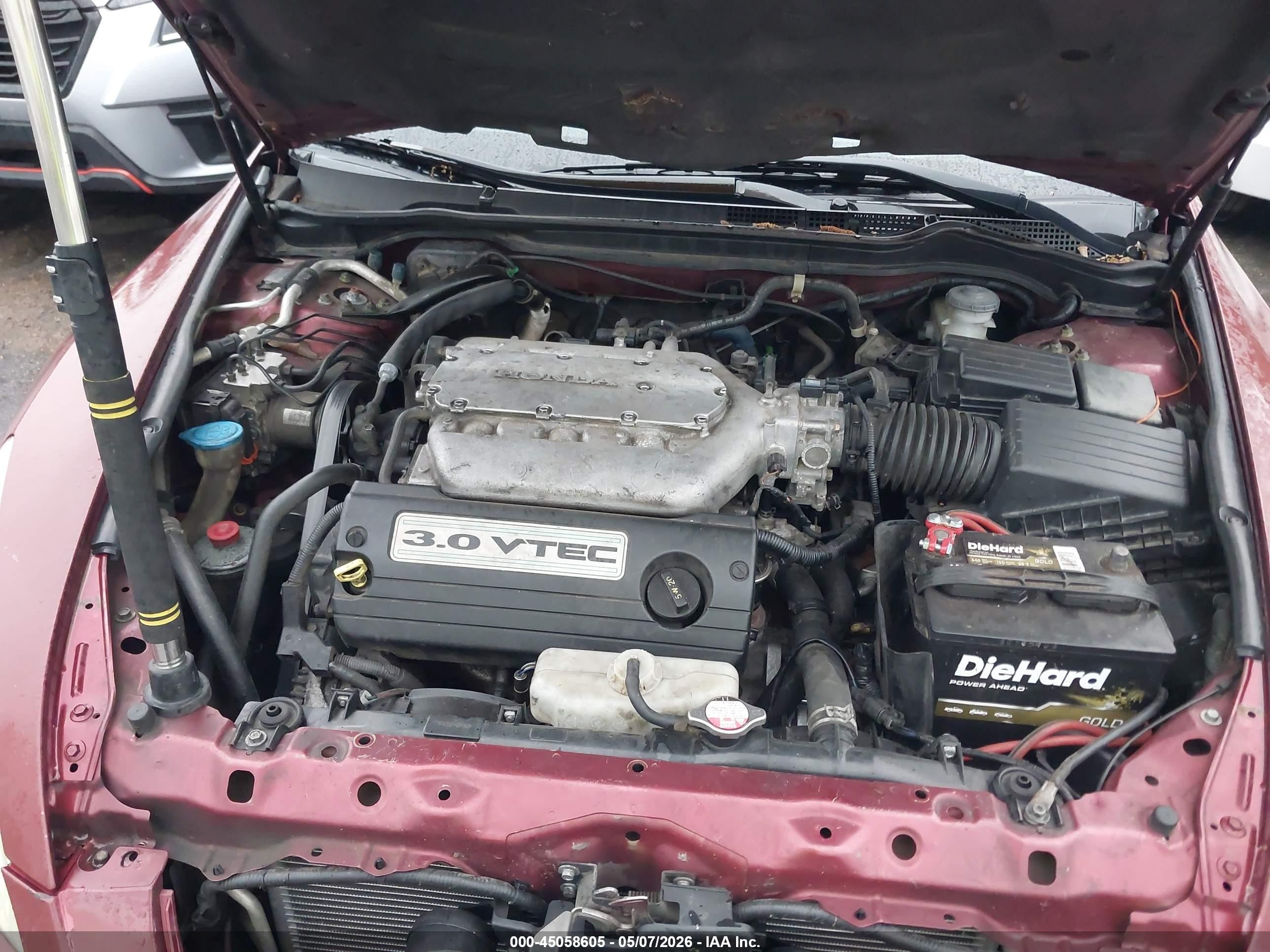 2003 Honda Accord 3.0 Ex Бордовый vin: 1HGCM66543A053890