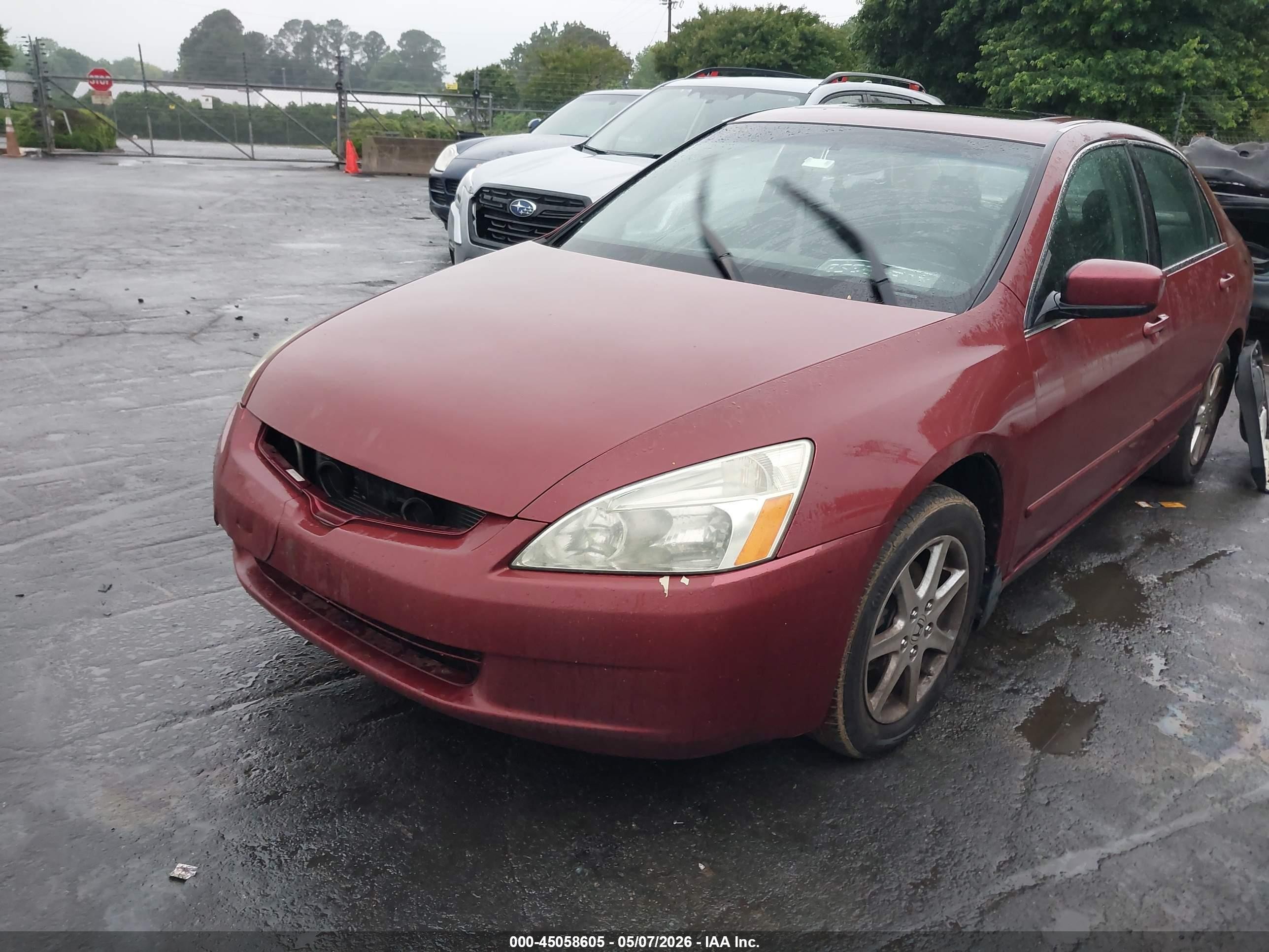 2003 Honda Accord 3.0 Ex Бордовый vin: 1HGCM66543A053890