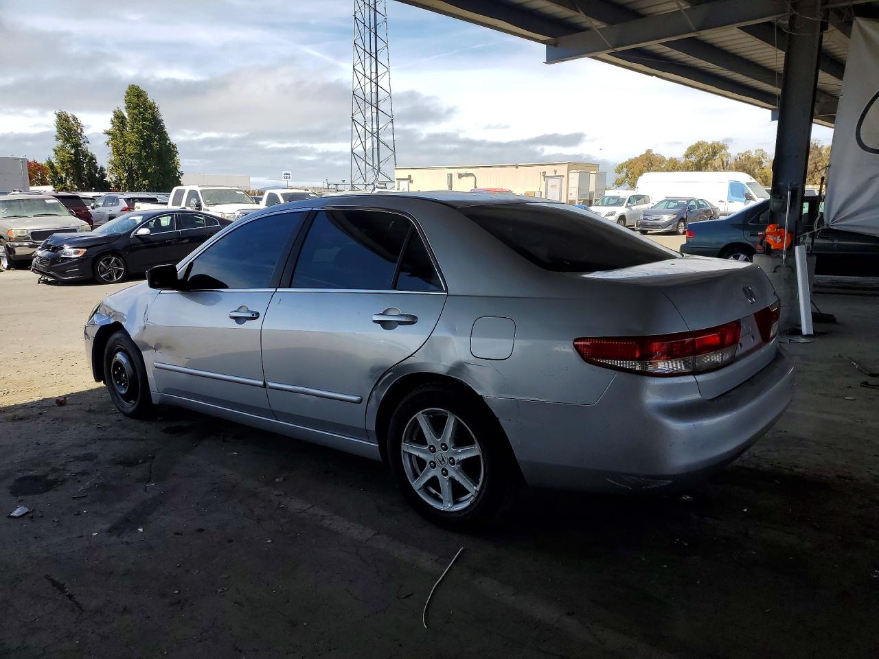 2003 Honda Accord Ex Silver vin: 1HGCM66543A098716