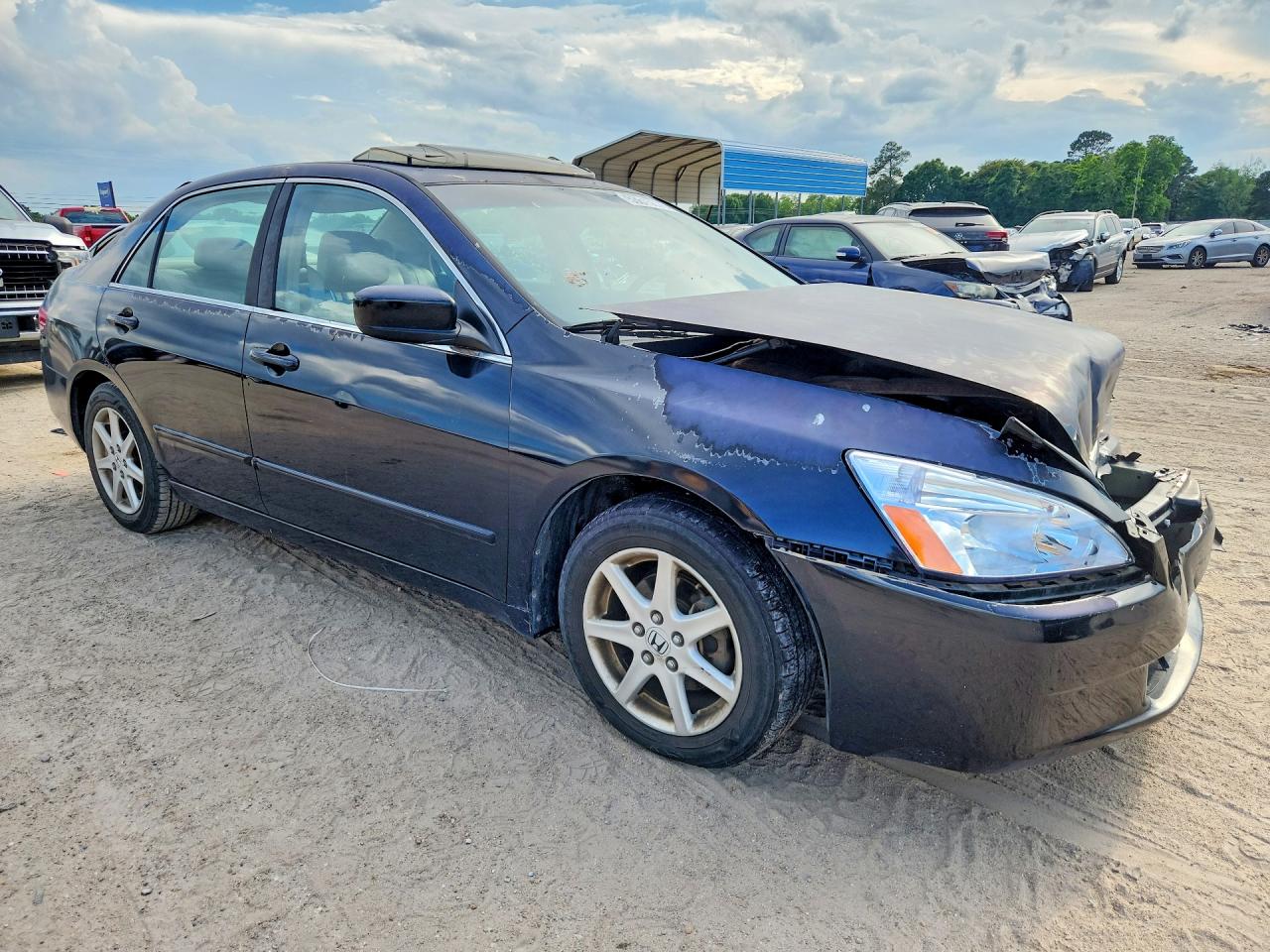 2004 Honda Accord Ex Синий vin: 1HGCM66544A062350