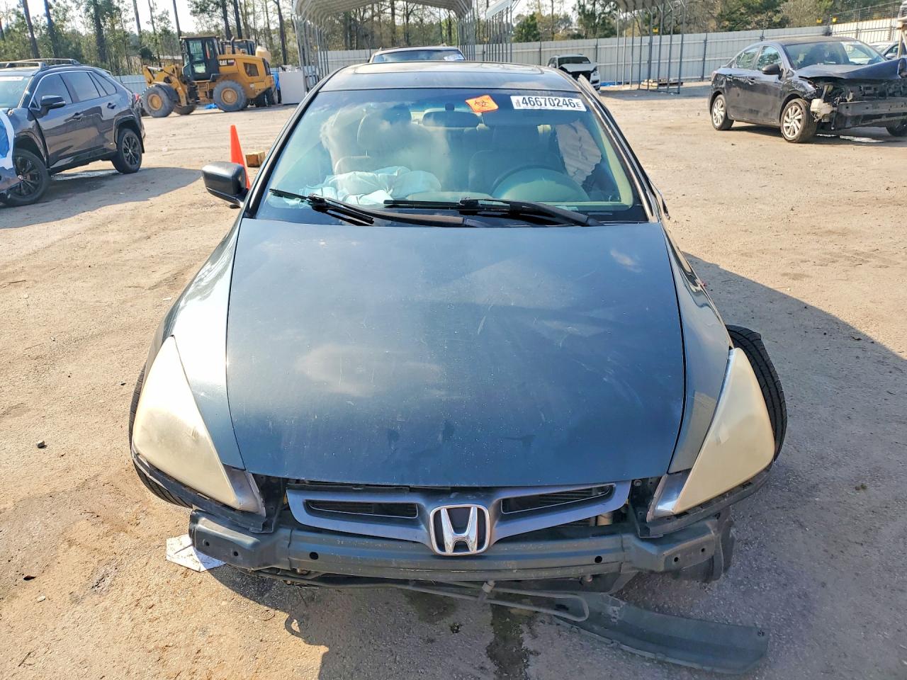 2004 Honda Accord Ex Зеленый vin: 1HGCM66544A098250