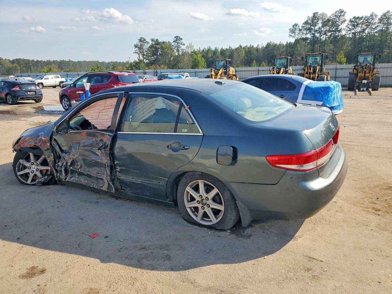 2004 Honda Accord Ex Зеленый vin: 1HGCM66544A098250