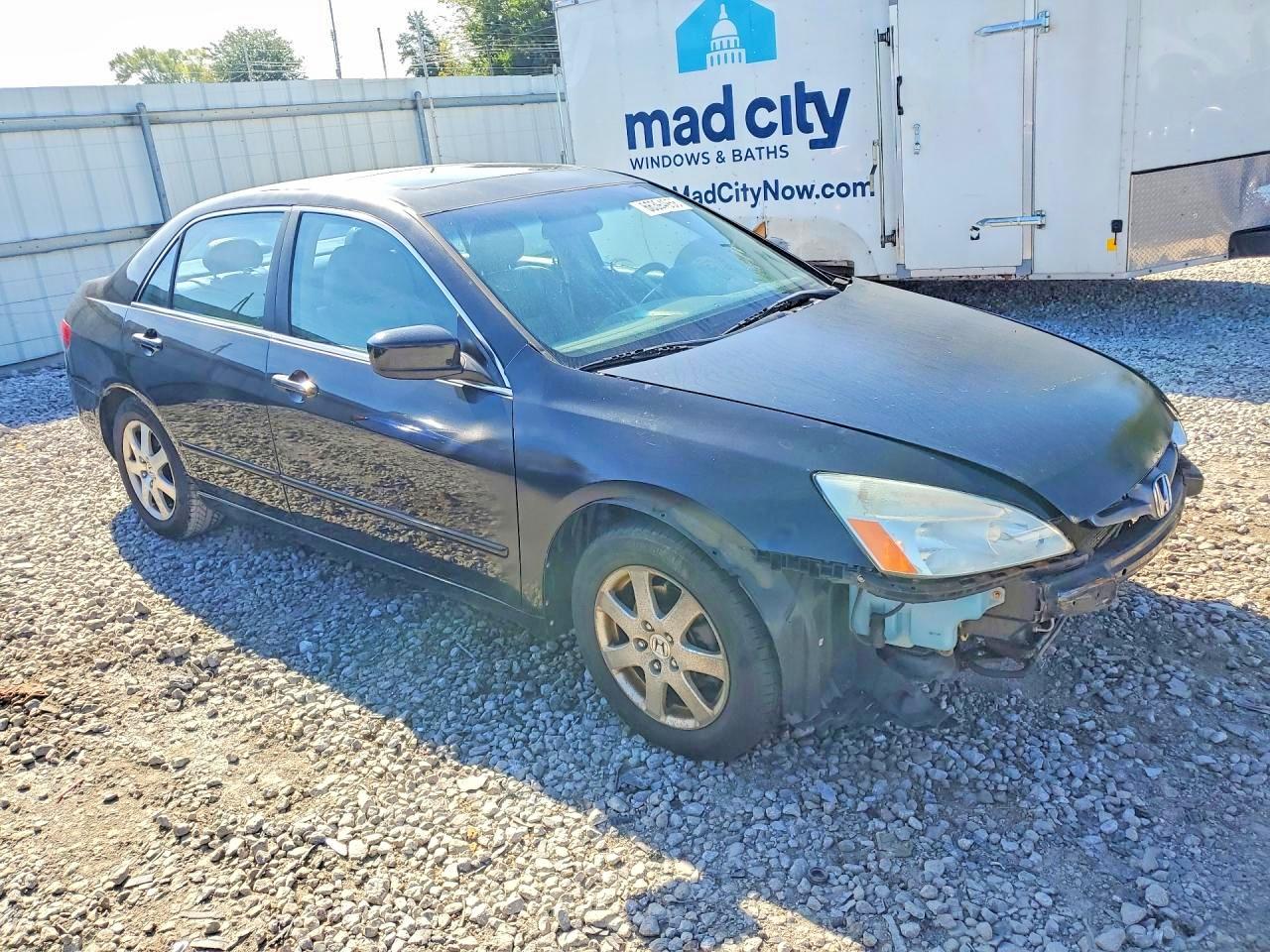 2005 Honda Accord Ex Black vin: 1HGCM66545A016390