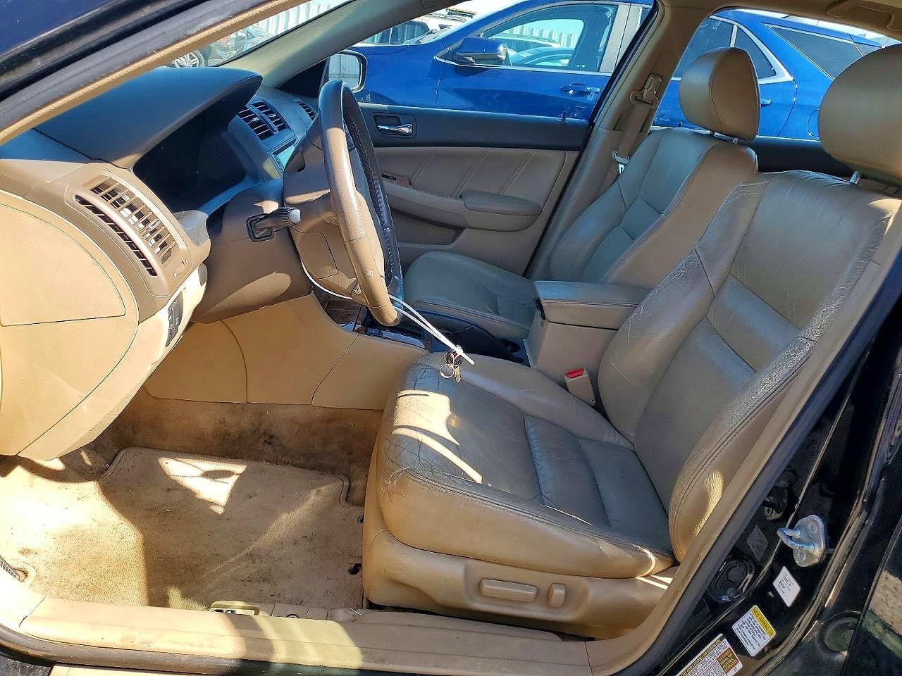 2005 Honda Accord Ex Black vin: 1HGCM66545A016390
