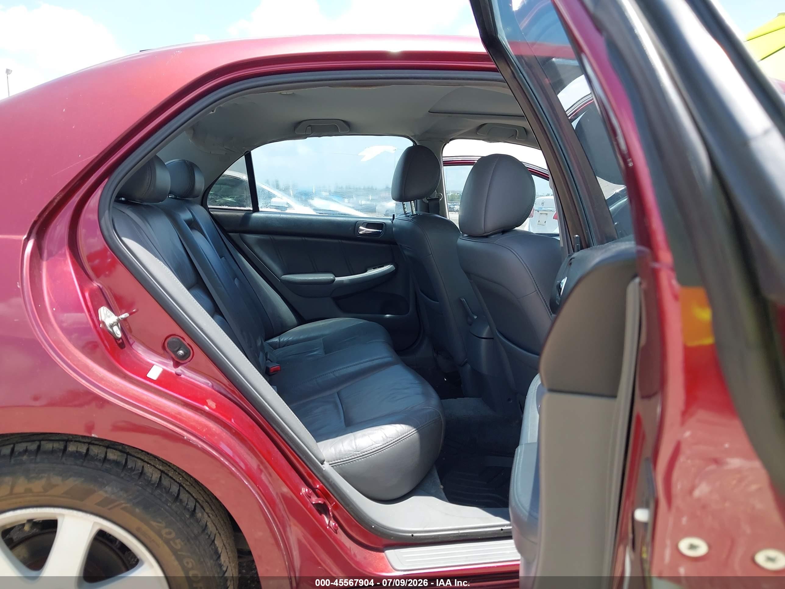 2005 Honda Accord 3.0 Ex Red vin: 1HGCM66545A019614