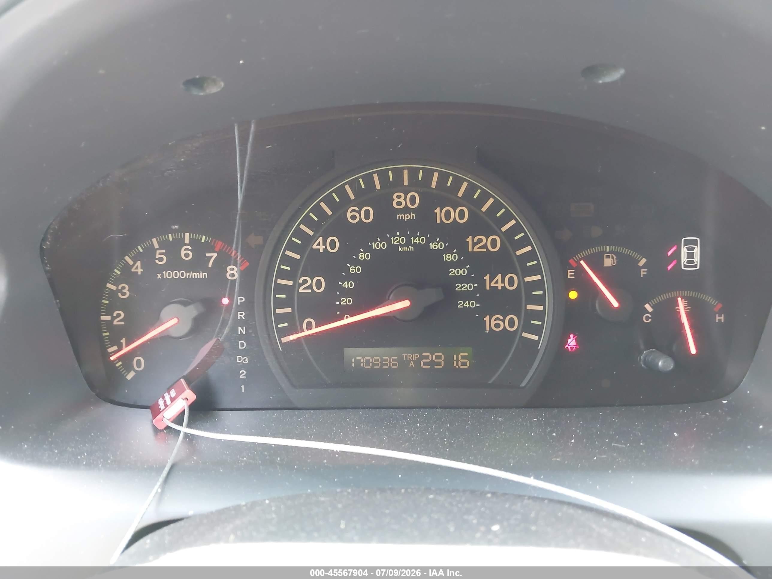 2005 Honda Accord 3.0 Ex Red vin: 1HGCM66545A019614