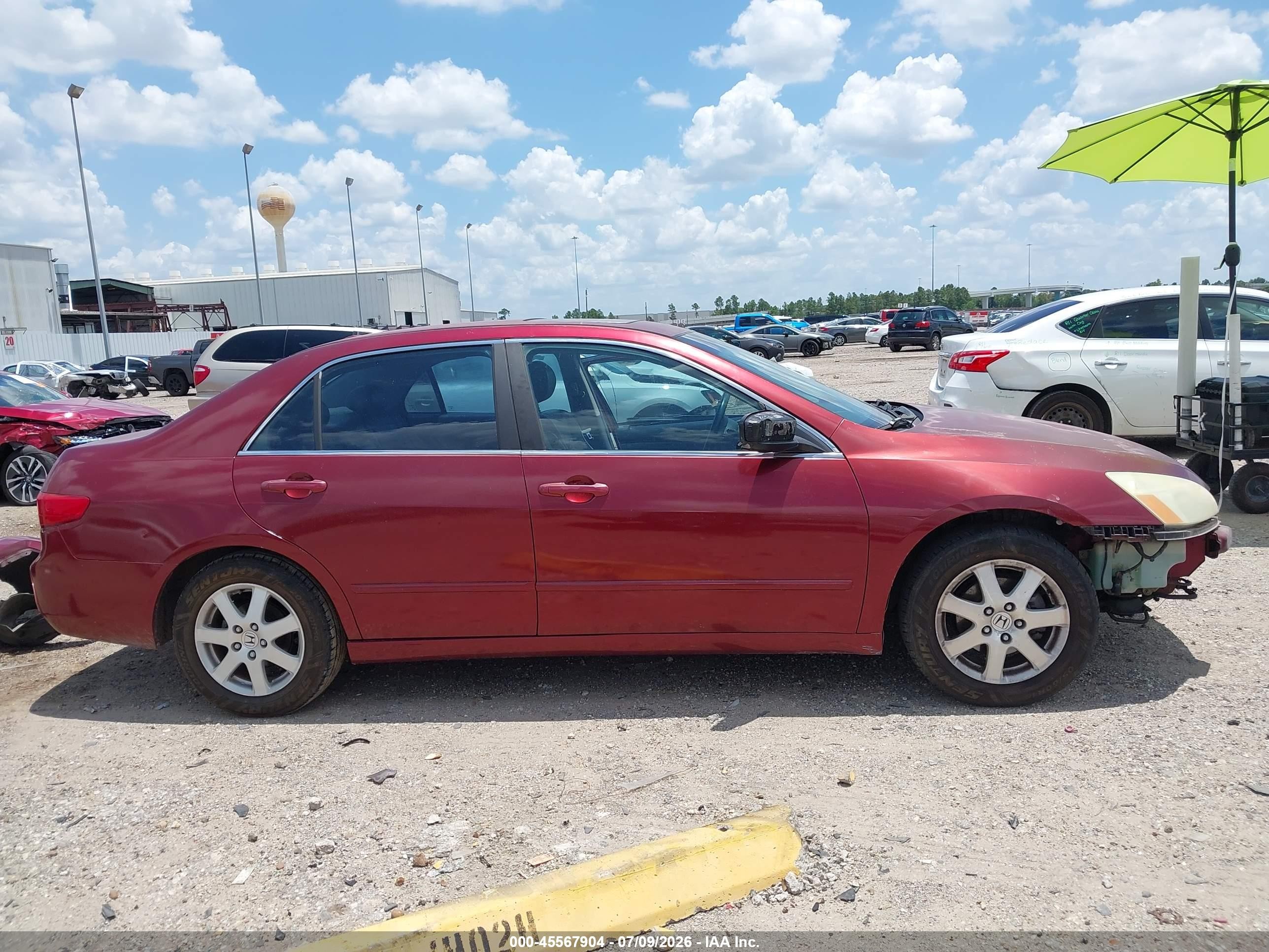 2005 Honda Accord 3.0 Ex Red vin: 1HGCM66545A019614