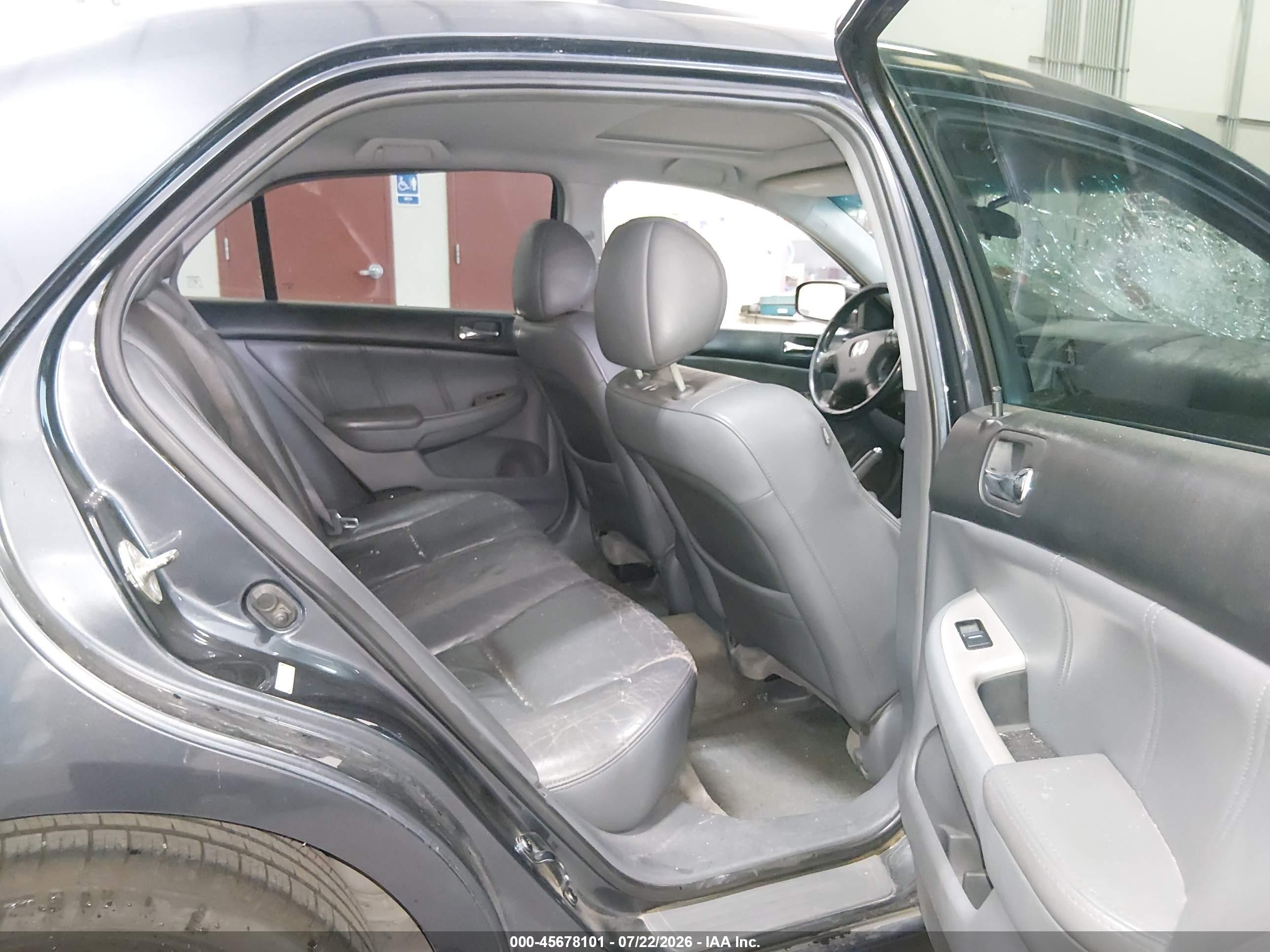 2005 Honda Accord 3.0 Ex Gray vin: 1HGCM66545A045081