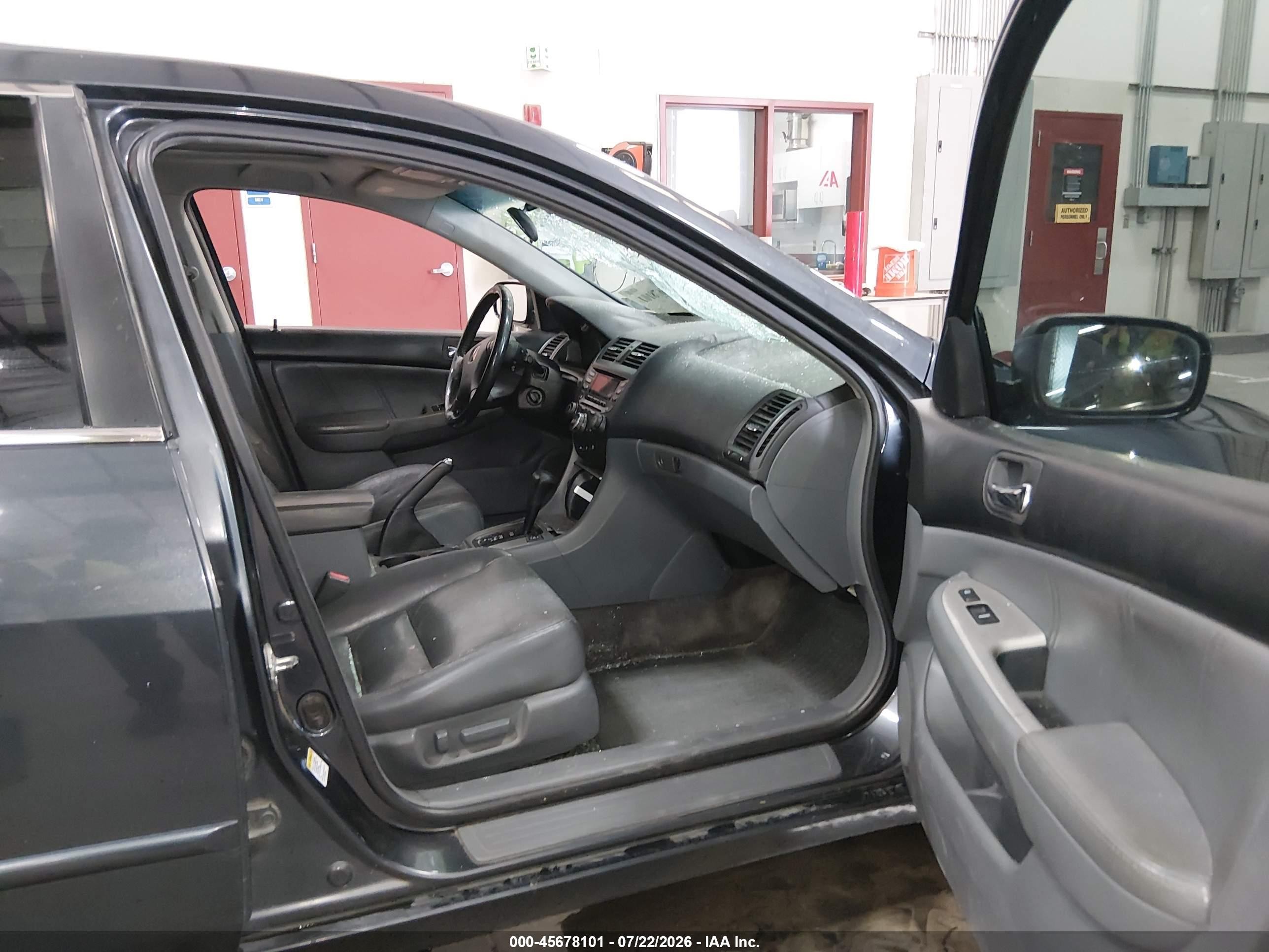 2005 Honda Accord 3.0 Ex Gray vin: 1HGCM66545A045081