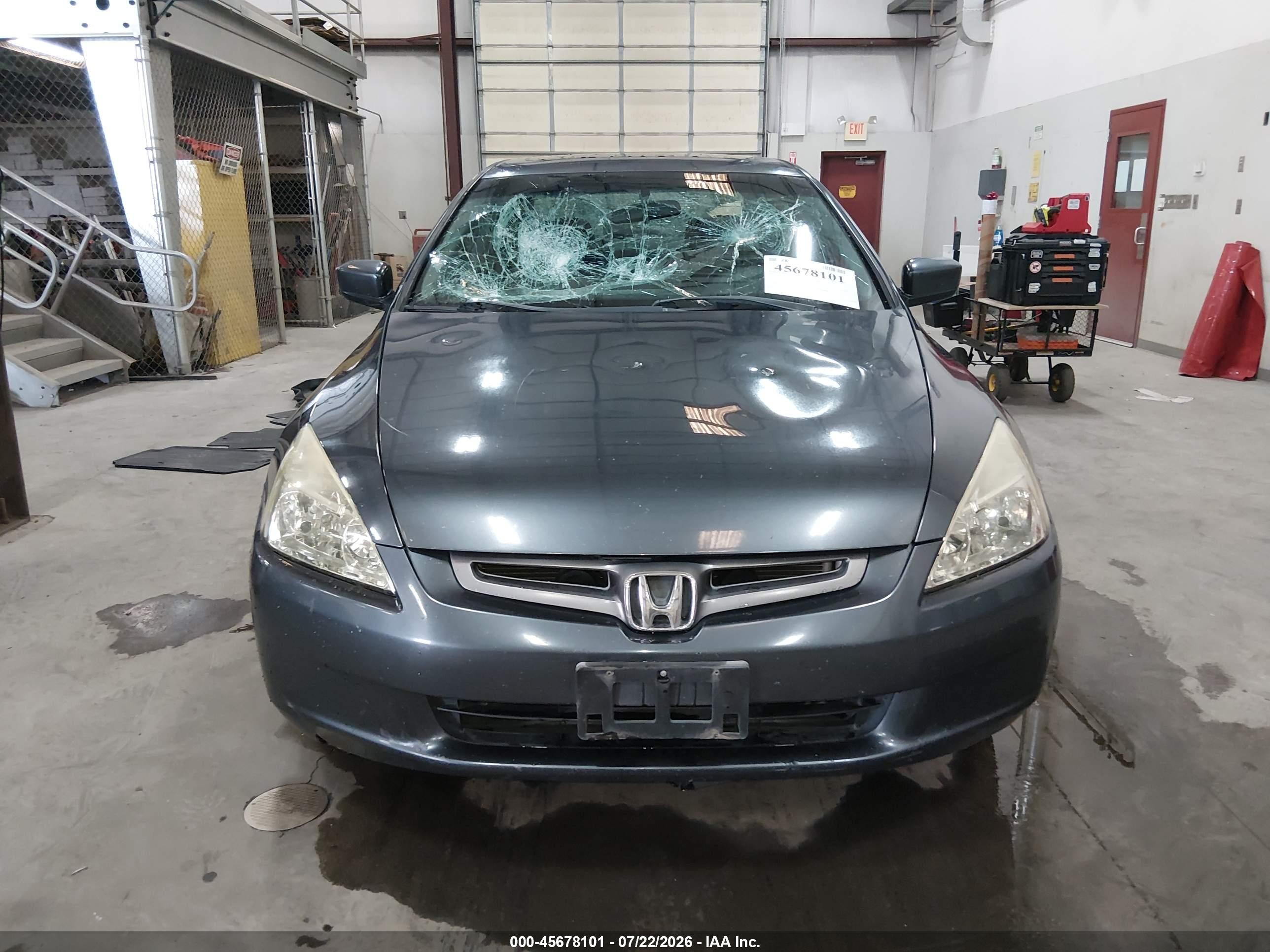 2005 Honda Accord 3.0 Ex Gray vin: 1HGCM66545A045081