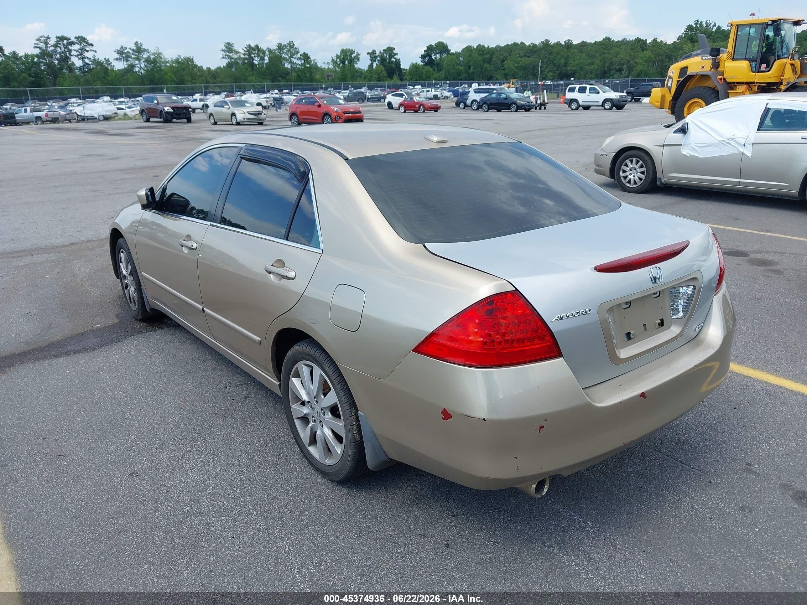 2006 Honda Accord 3.0 Ex Beige vin: 1HGCM66546A014673