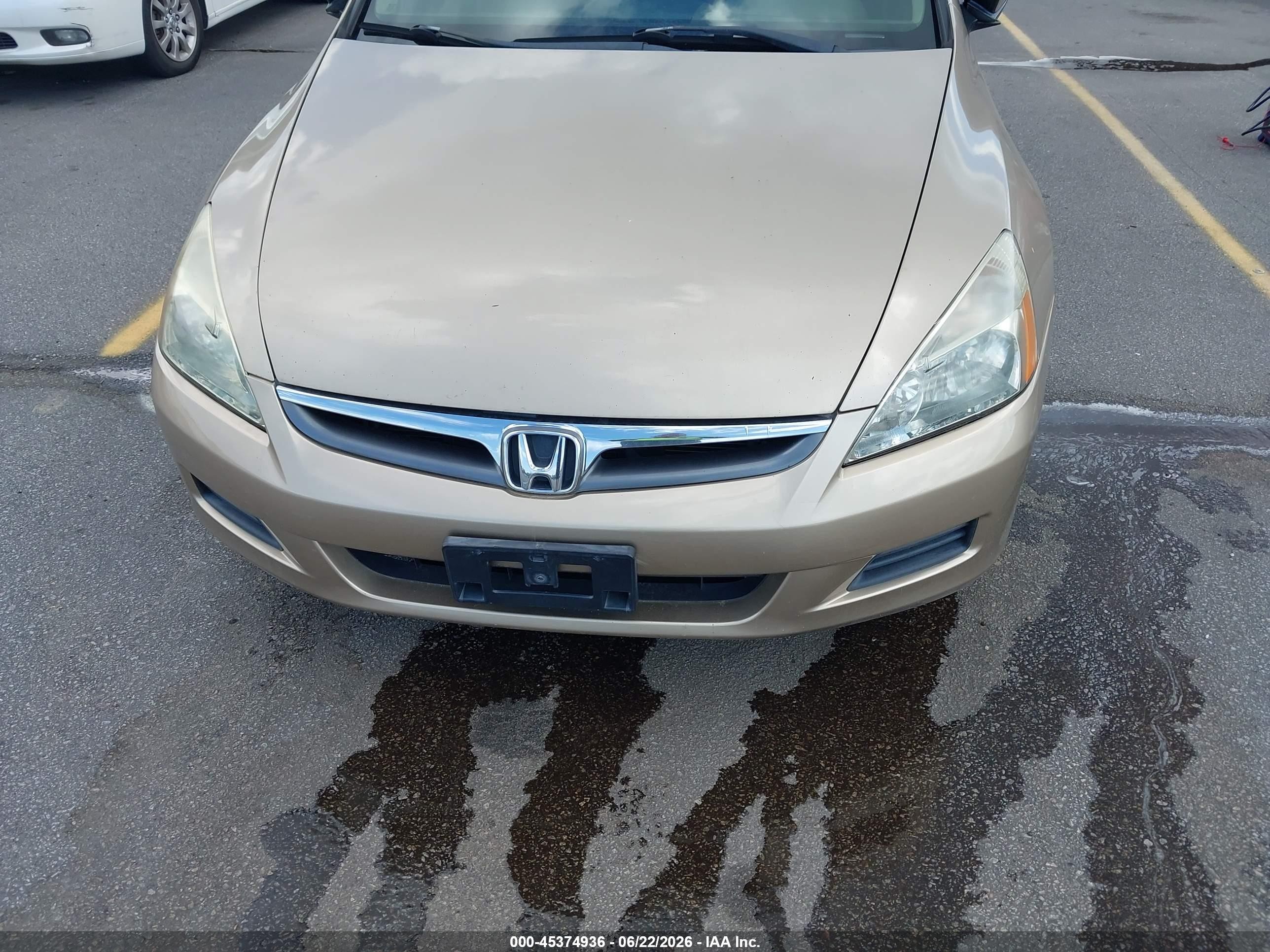 2006 Honda Accord 3.0 Ex Beige vin: 1HGCM66546A014673