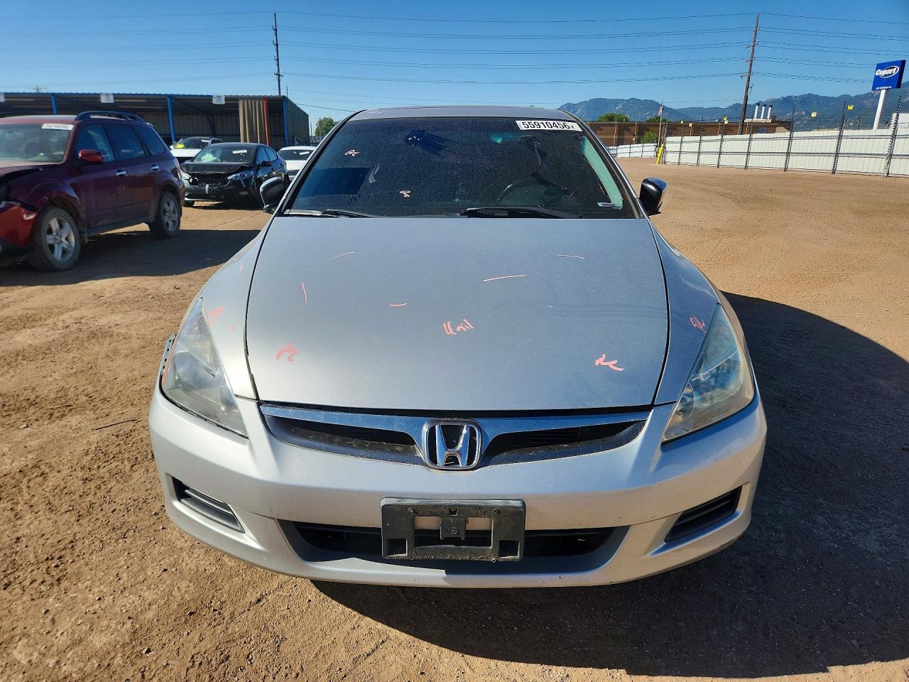 2006 Honda Accord Ex Silver vin: 1HGCM66546A020182