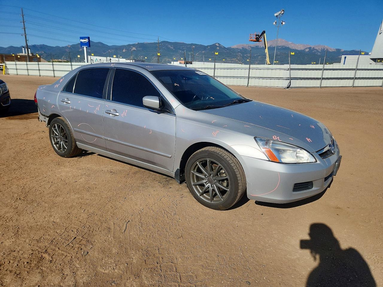 2006 Honda Accord Ex Silver vin: 1HGCM66546A020182