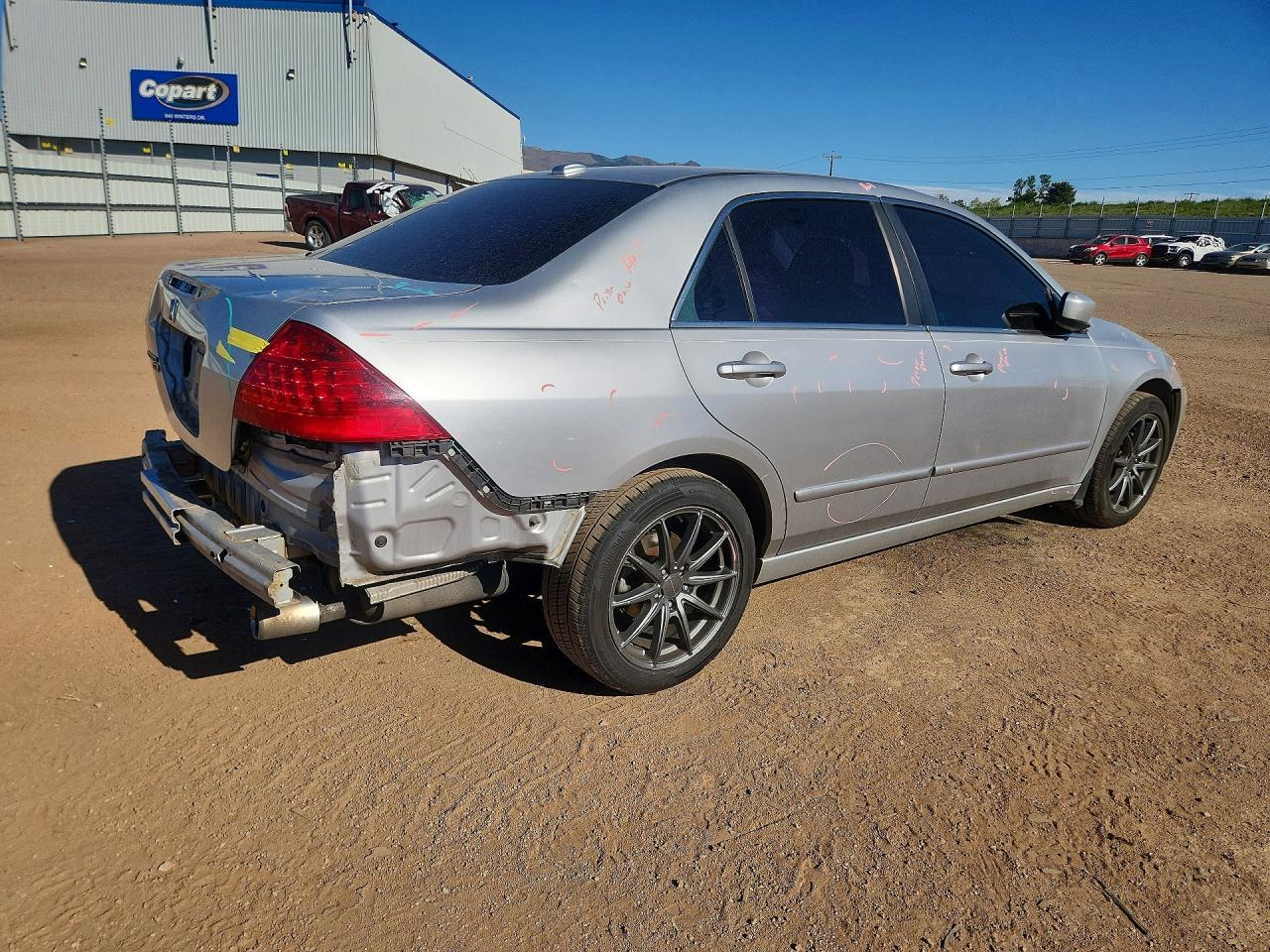 2006 Honda Accord Ex Silver vin: 1HGCM66546A020182