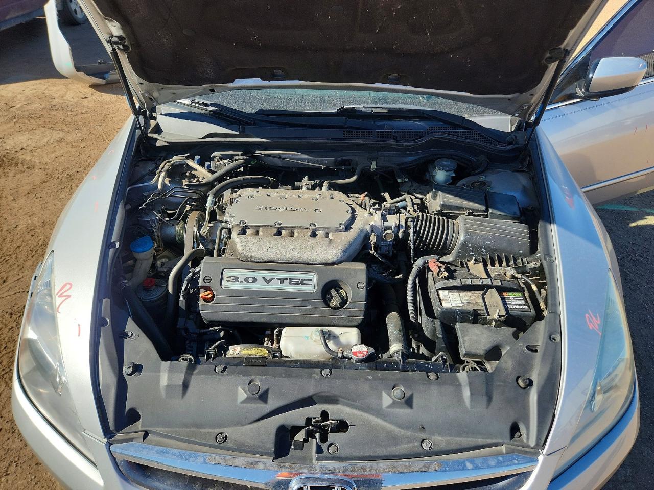 2006 Honda Accord Ex Silver vin: 1HGCM66546A020182