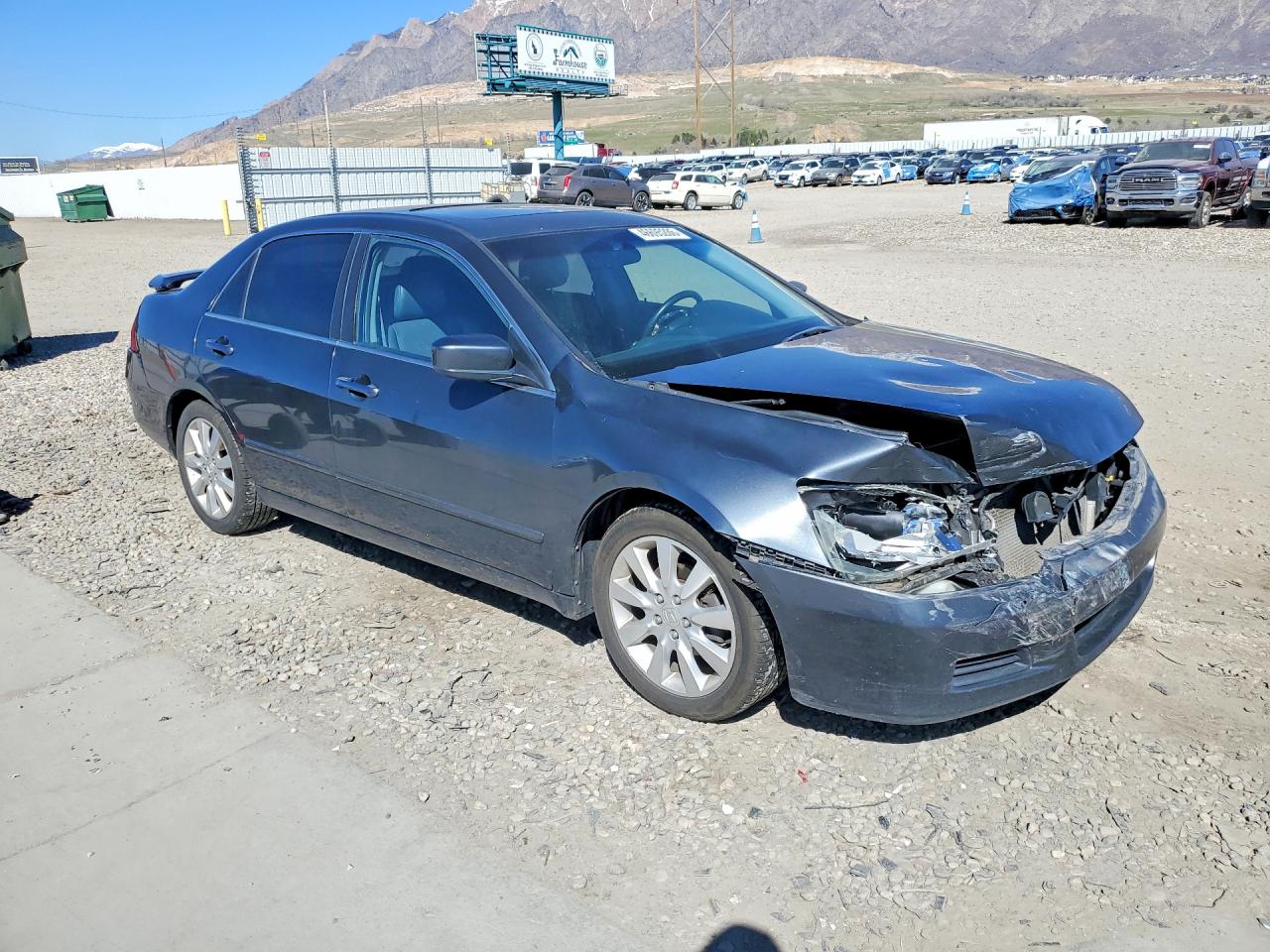 2006 Honda Accord Ex Gray vin: 1HGCM66546A021008