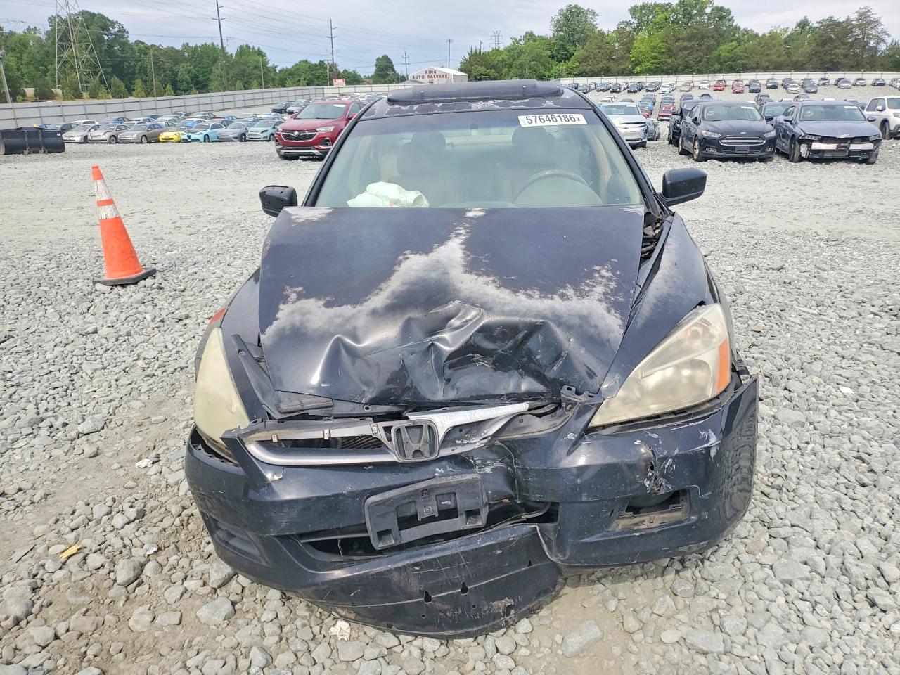 2006 Honda Accord Ex Black vin: 1HGCM66546A023034
