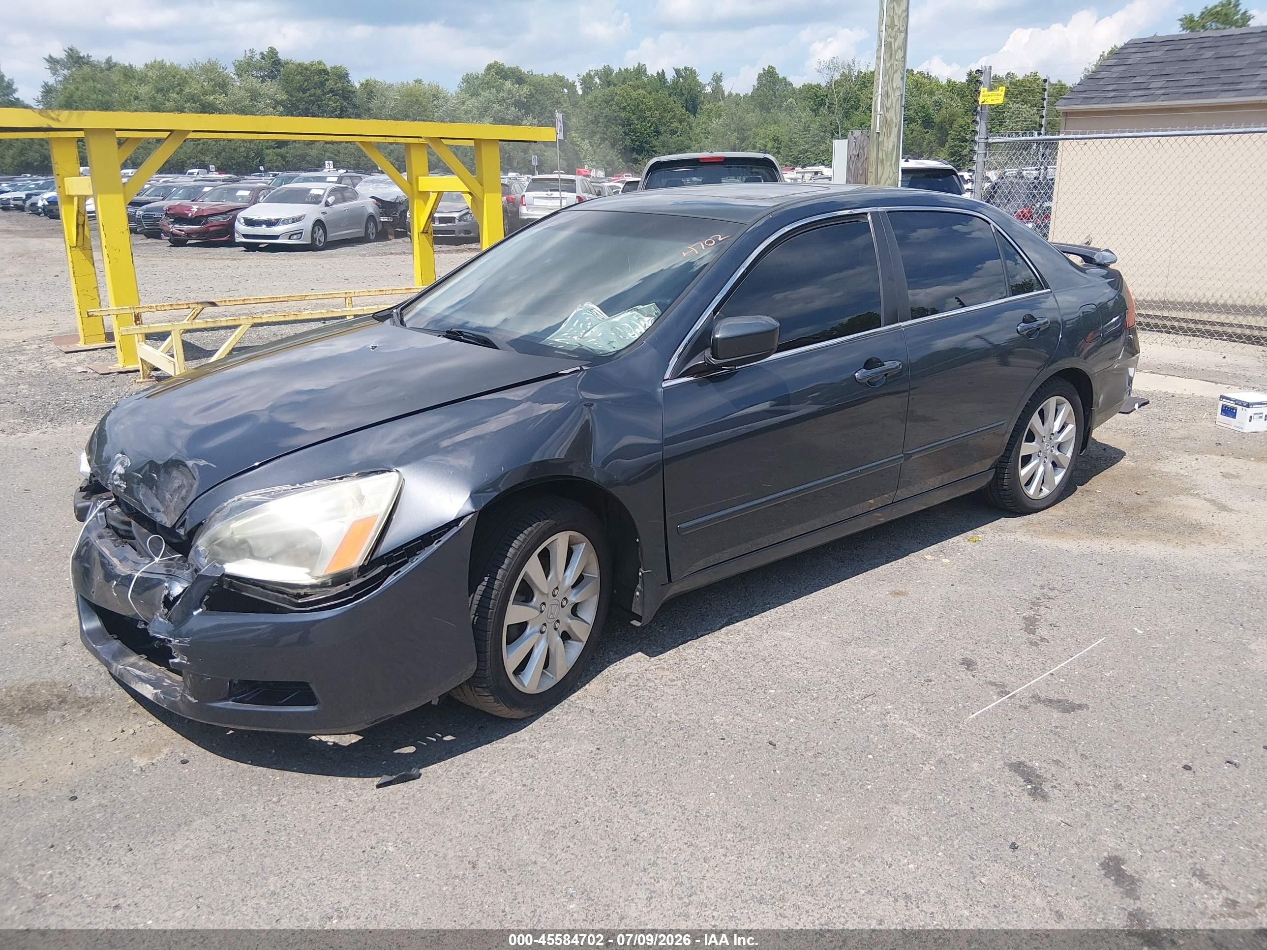 2006 Honda Accord 3.0 Ex Blue vin: 1HGCM66546A026001