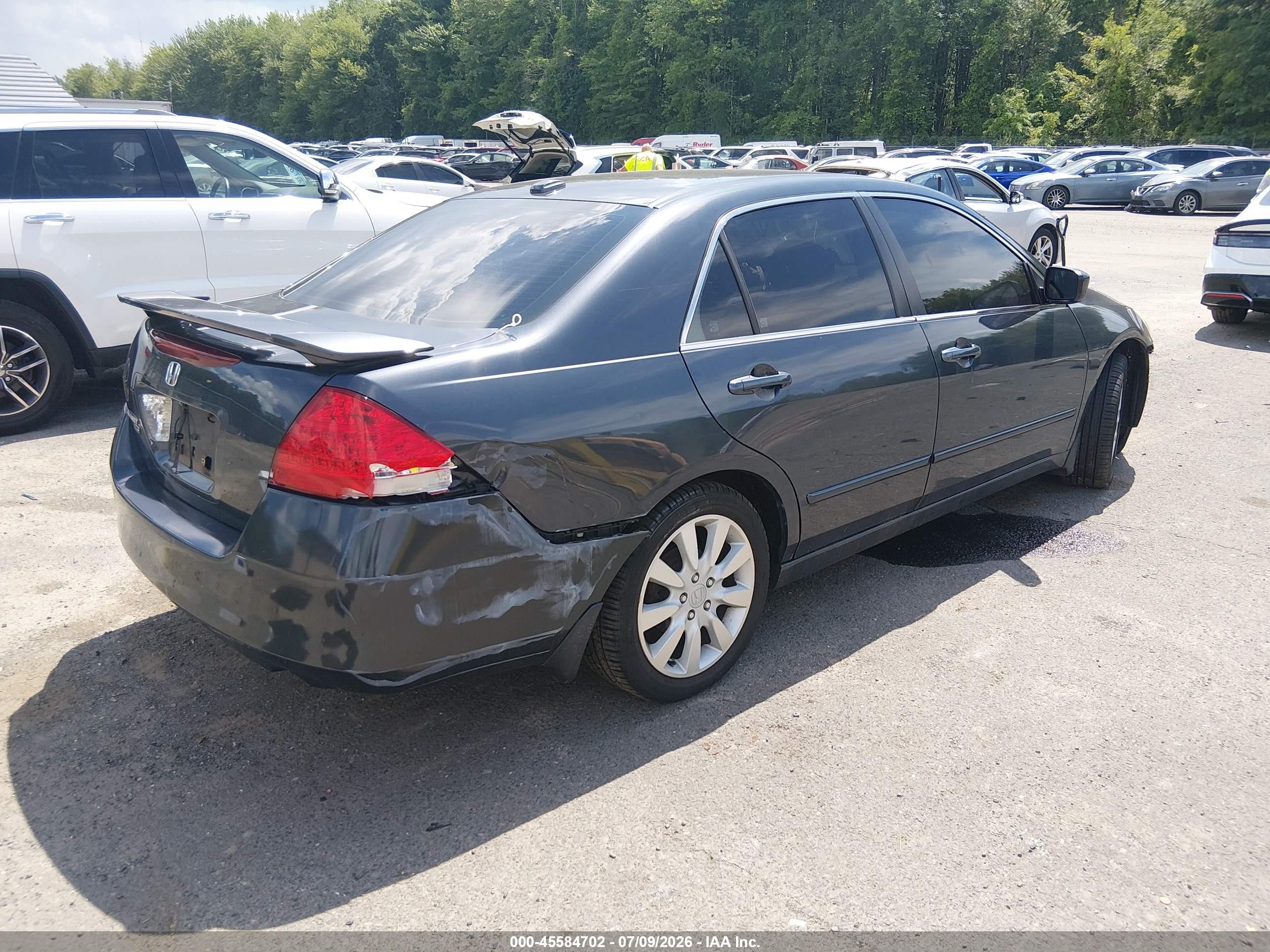 2006 Honda Accord 3.0 Ex Blue vin: 1HGCM66546A026001