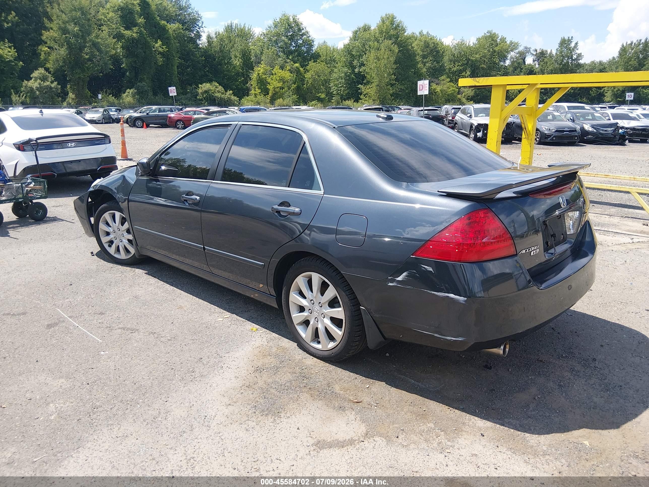2006 Honda Accord 3.0 Ex Blue vin: 1HGCM66546A026001