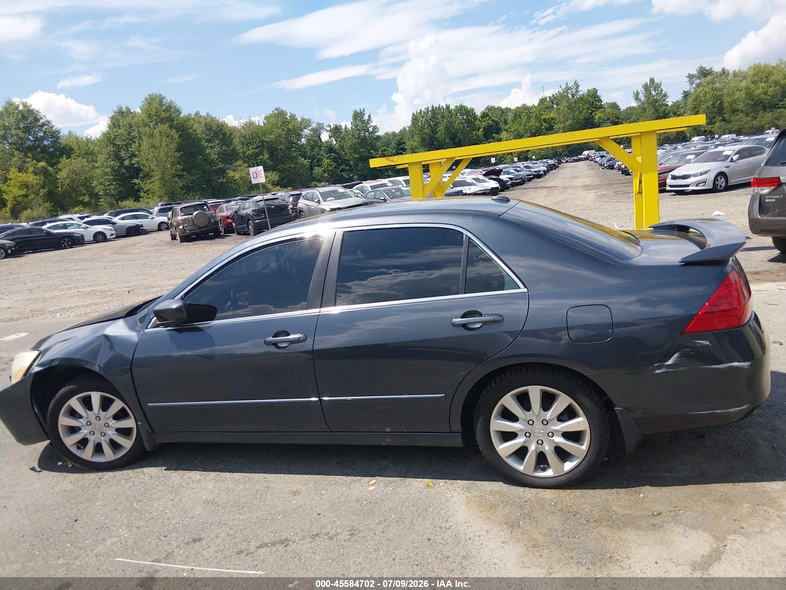 2006 Honda Accord 3.0 Ex Blue vin: 1HGCM66546A026001