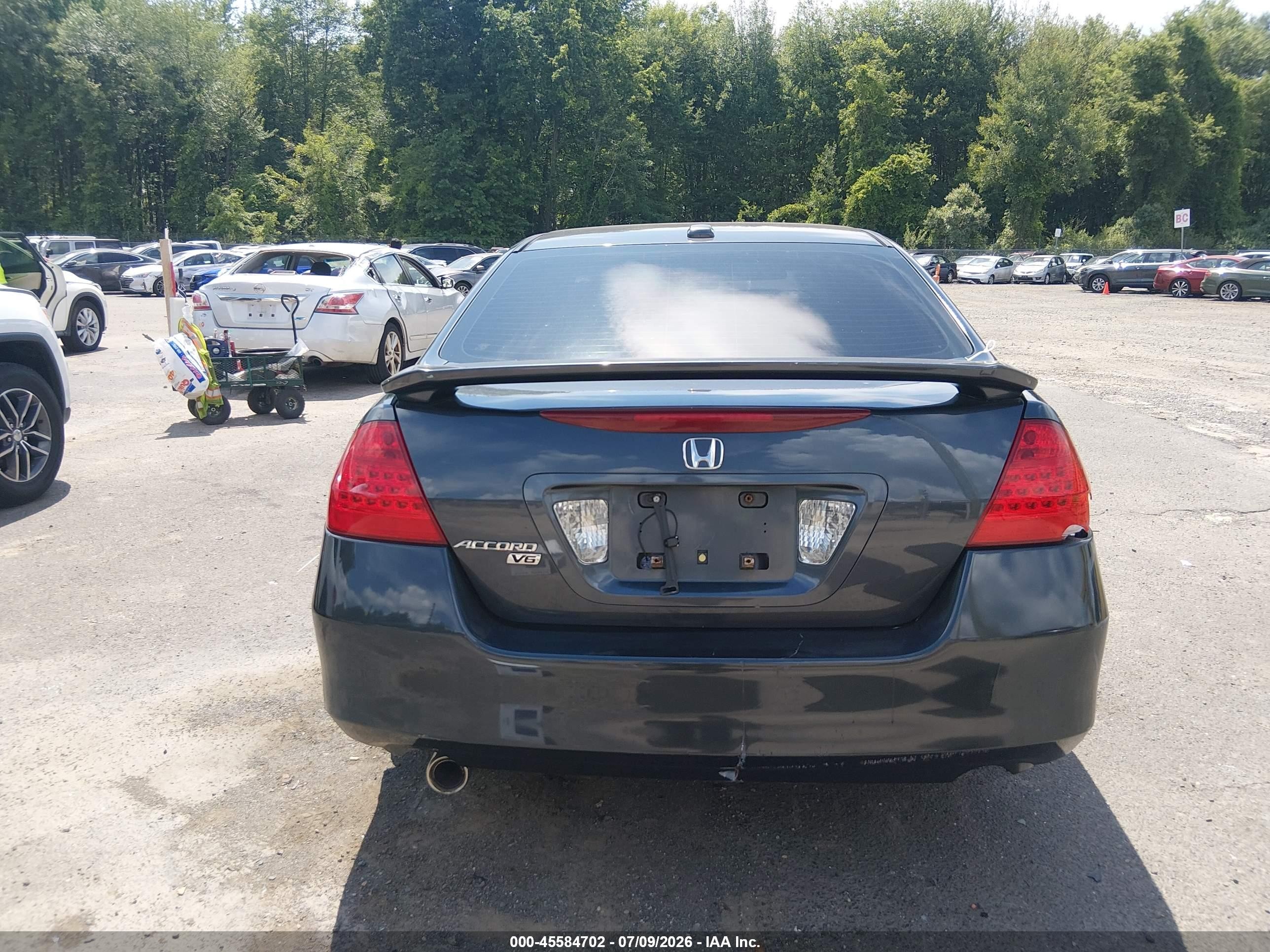 2006 Honda Accord 3.0 Ex Blue vin: 1HGCM66546A026001