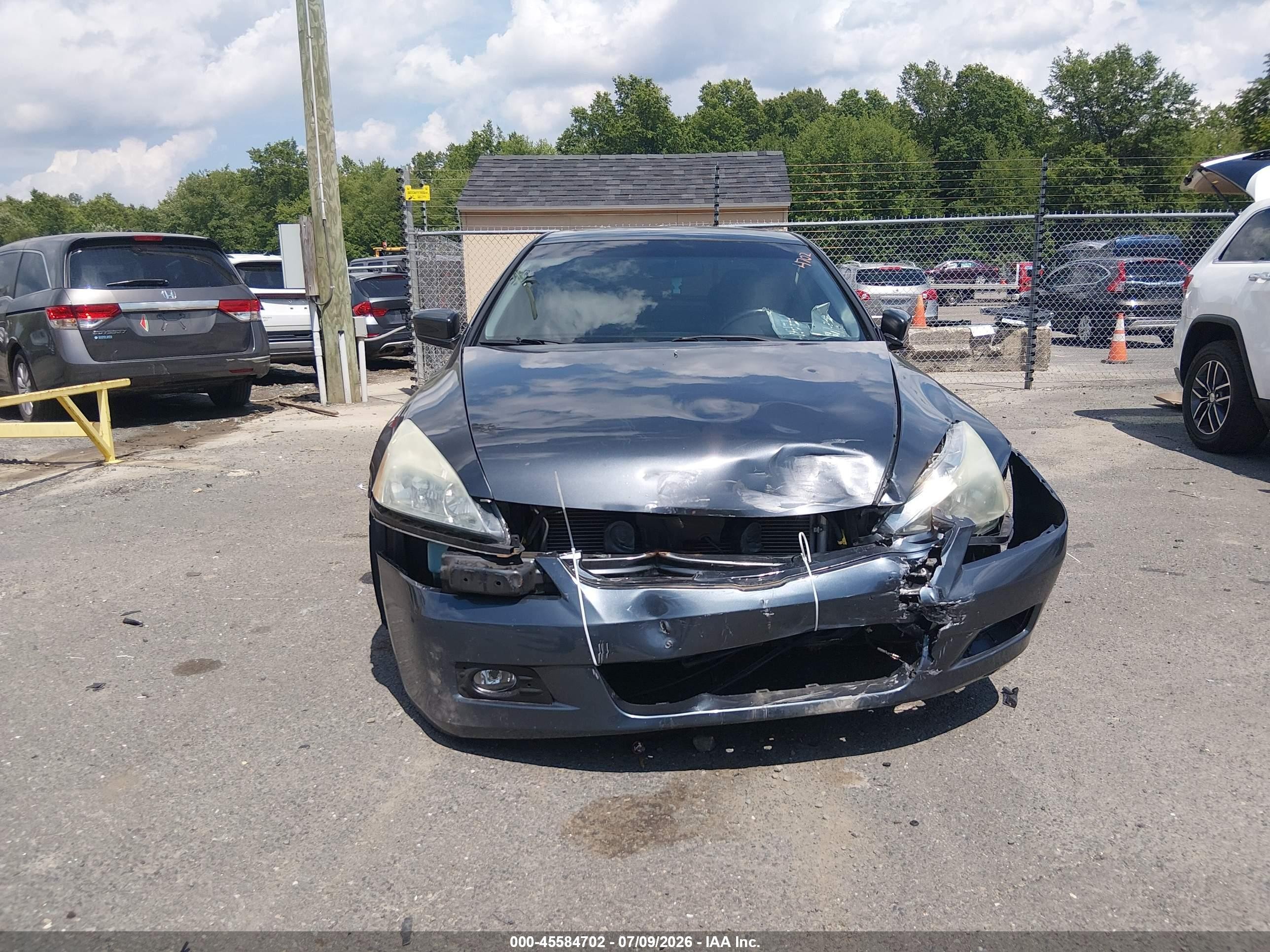 2006 Honda Accord 3.0 Ex Blue vin: 1HGCM66546A026001