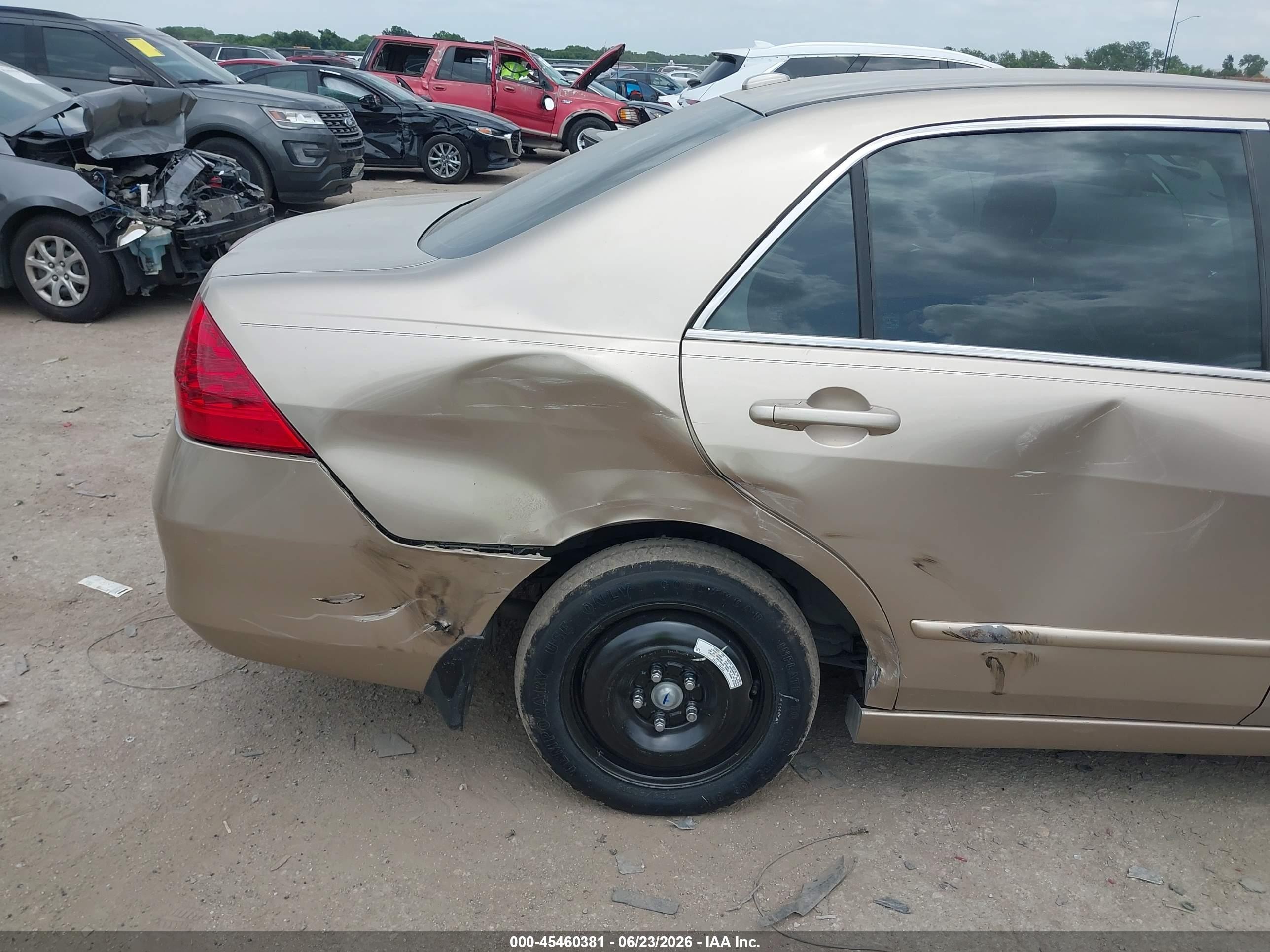 2006 Honda Accord 3.0 Ex Beige vin: 1HGCM66546A032459