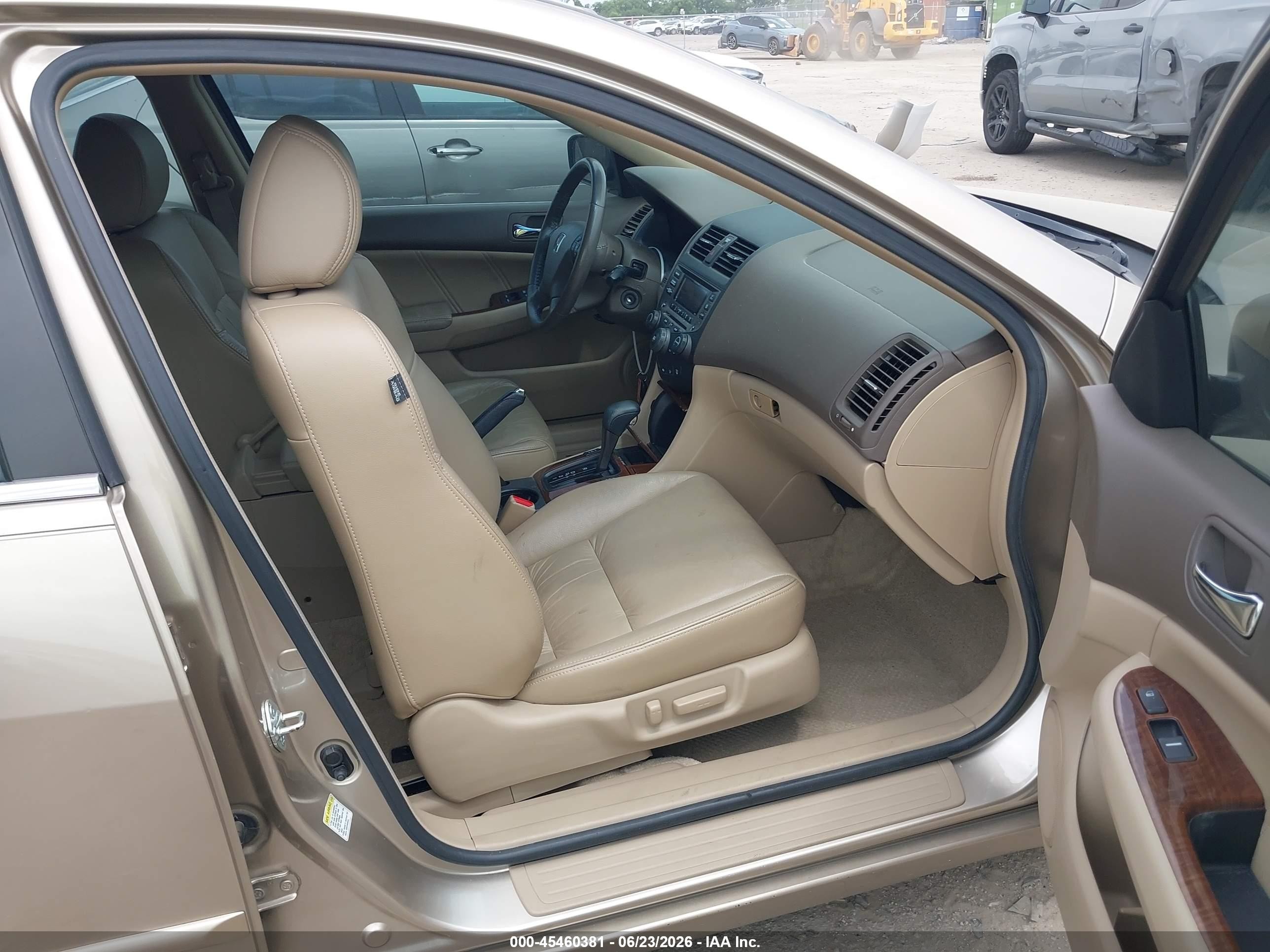 2006 Honda Accord 3.0 Ex Beige vin: 1HGCM66546A032459