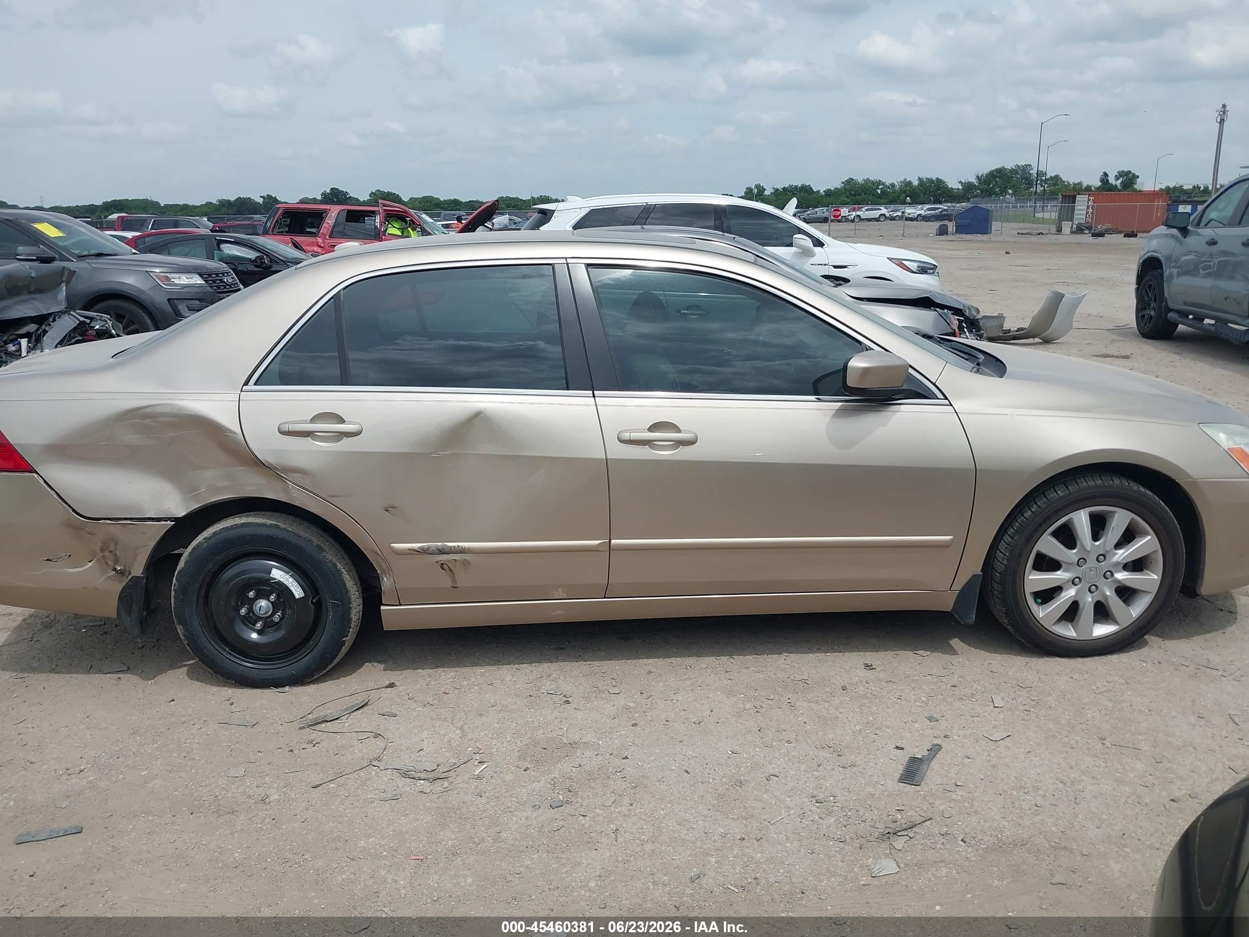 2006 Honda Accord 3.0 Ex Beige vin: 1HGCM66546A032459