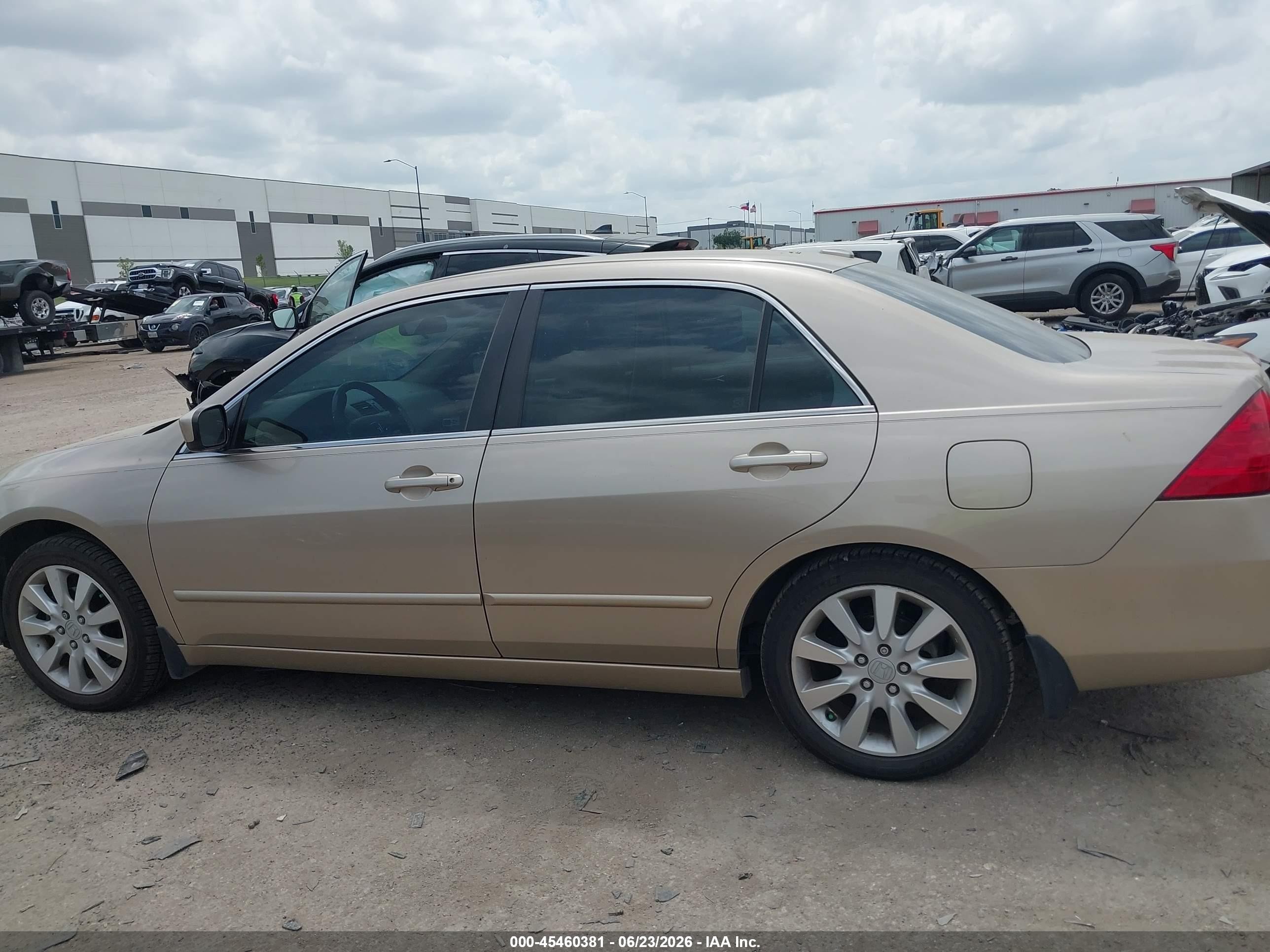 2006 Honda Accord 3.0 Ex Beige vin: 1HGCM66546A032459