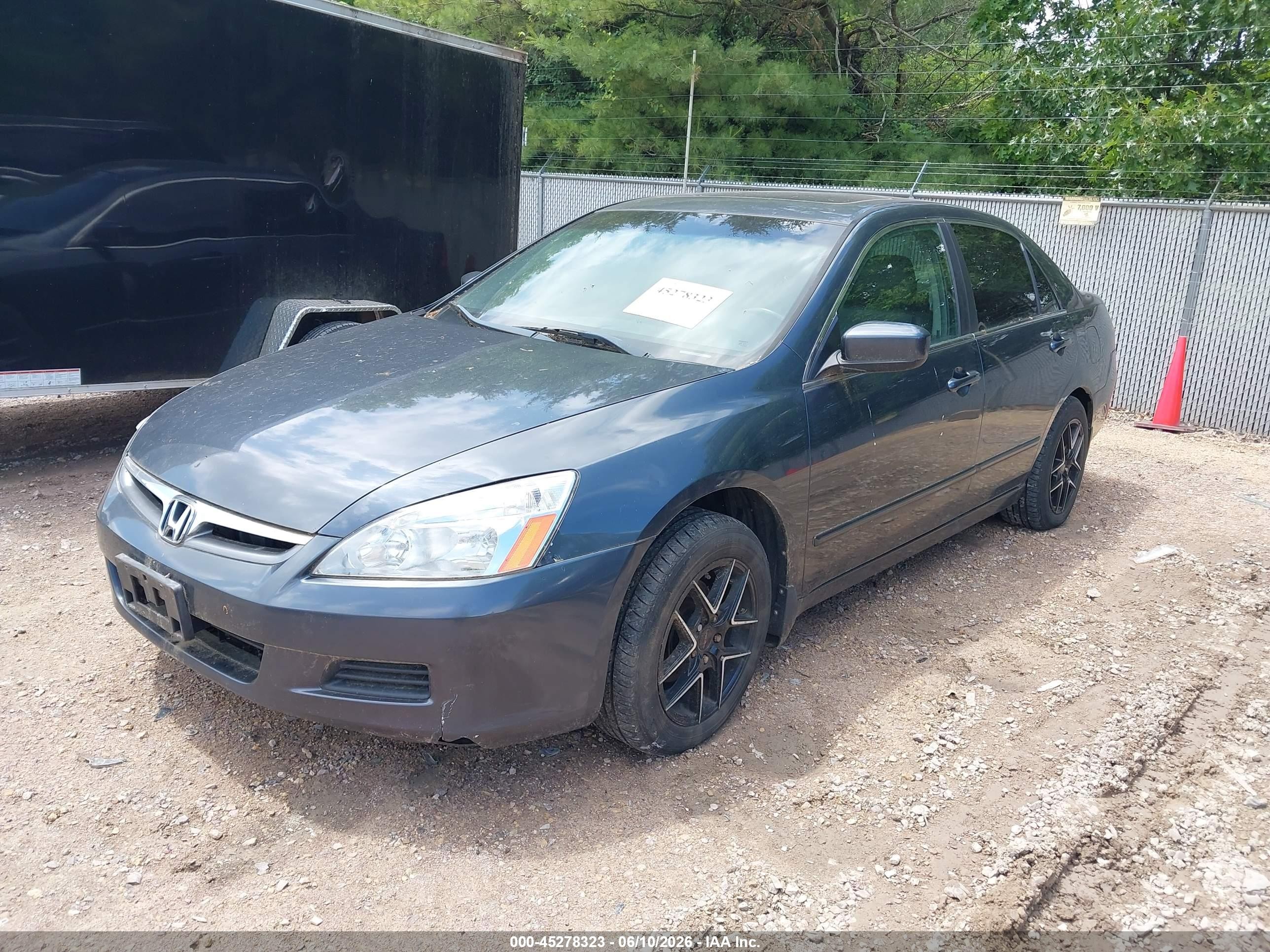 2006 Honda Accord 3.0 Ex Серый vin: 1HGCM66546A032879