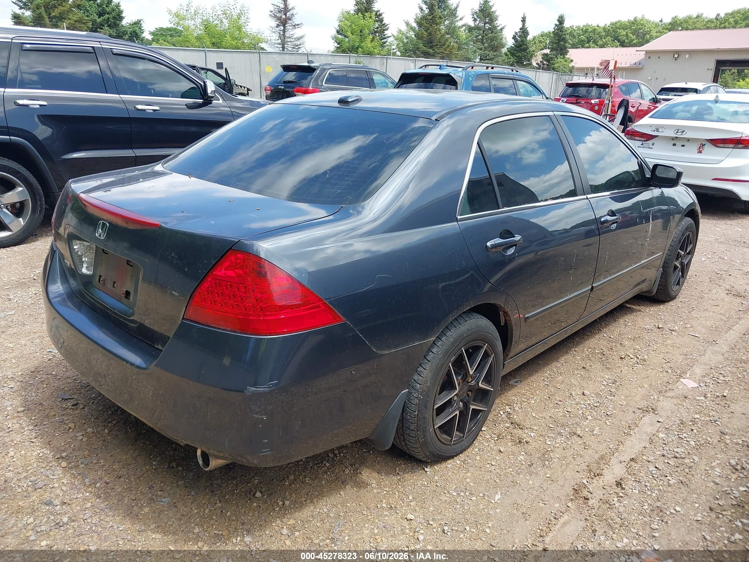 2006 Honda Accord 3.0 Ex Серый vin: 1HGCM66546A032879