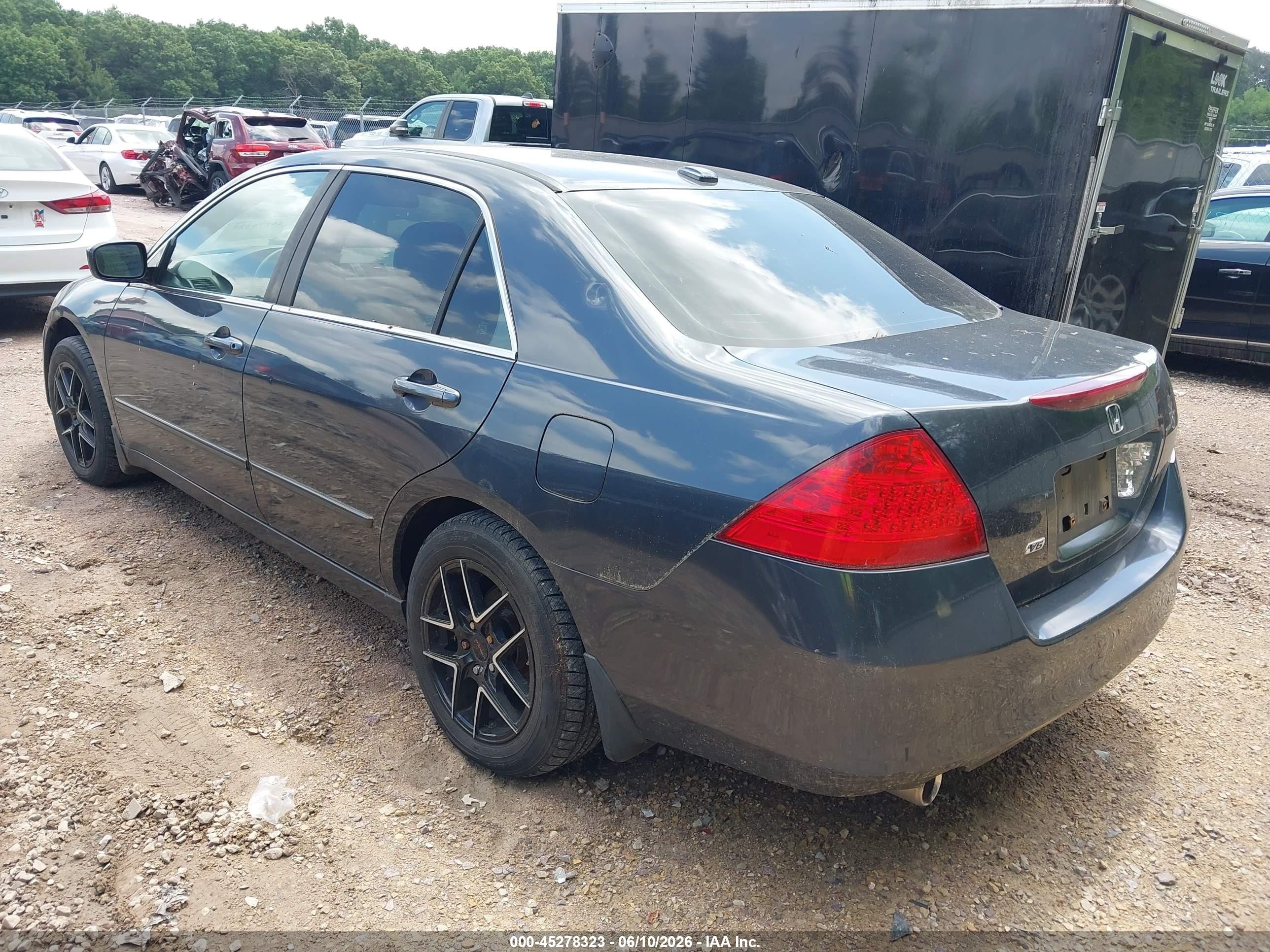 2006 Honda Accord 3.0 Ex Серый vin: 1HGCM66546A032879