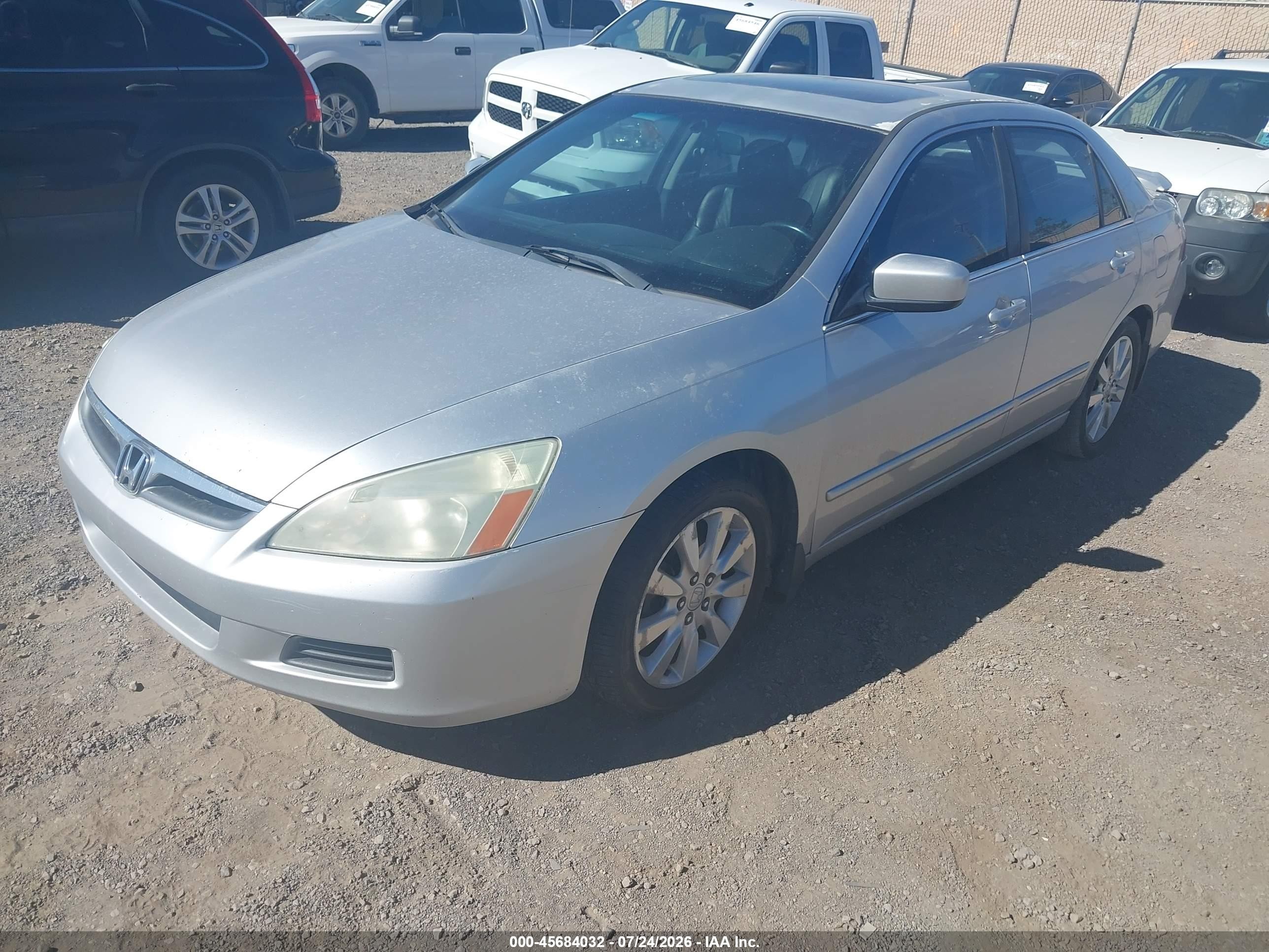 2006 Honda Accord 3.0 Ex Silver vin: 1HGCM66546A039671
