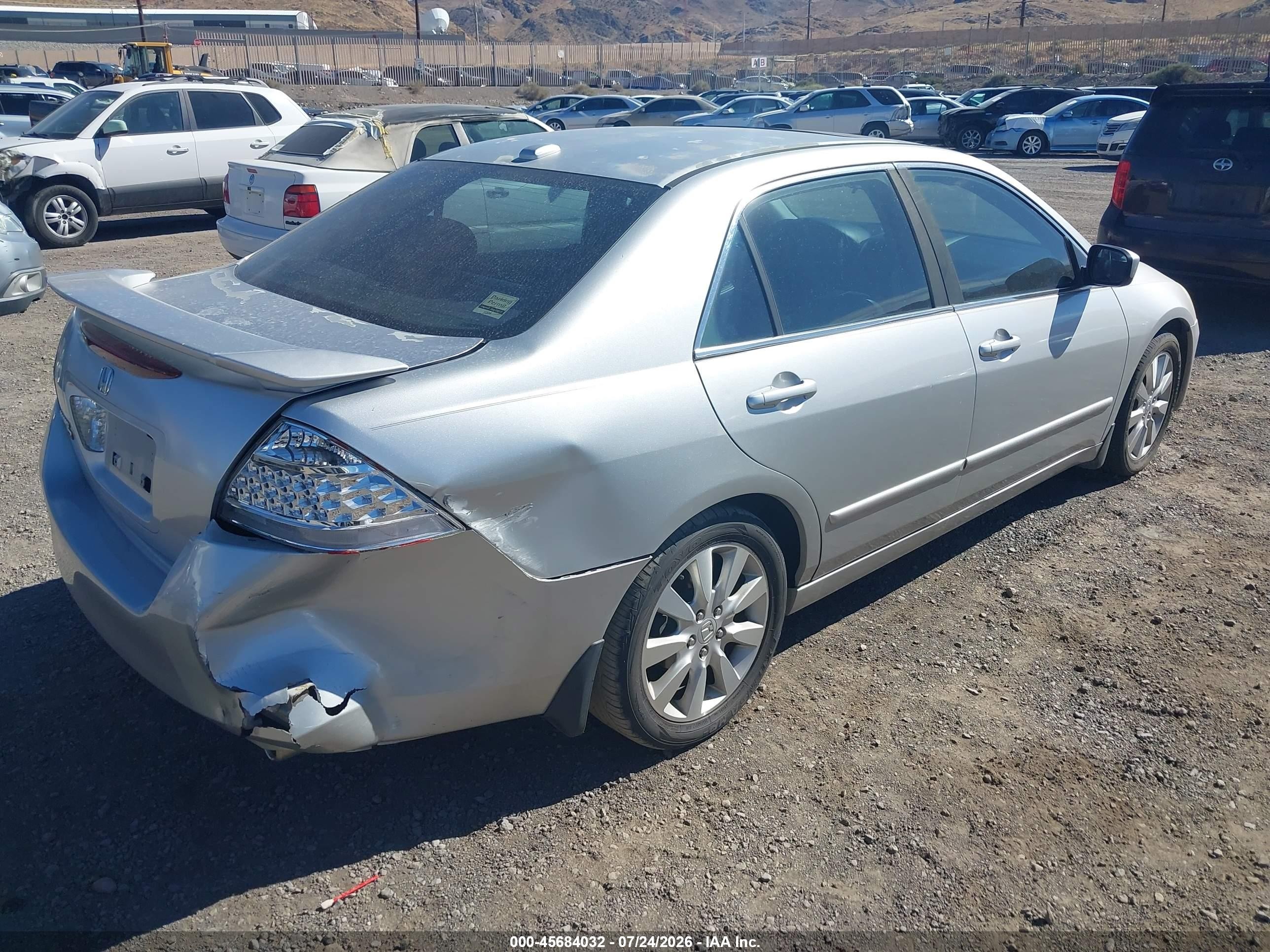 2006 Honda Accord 3.0 Ex Silver vin: 1HGCM66546A039671