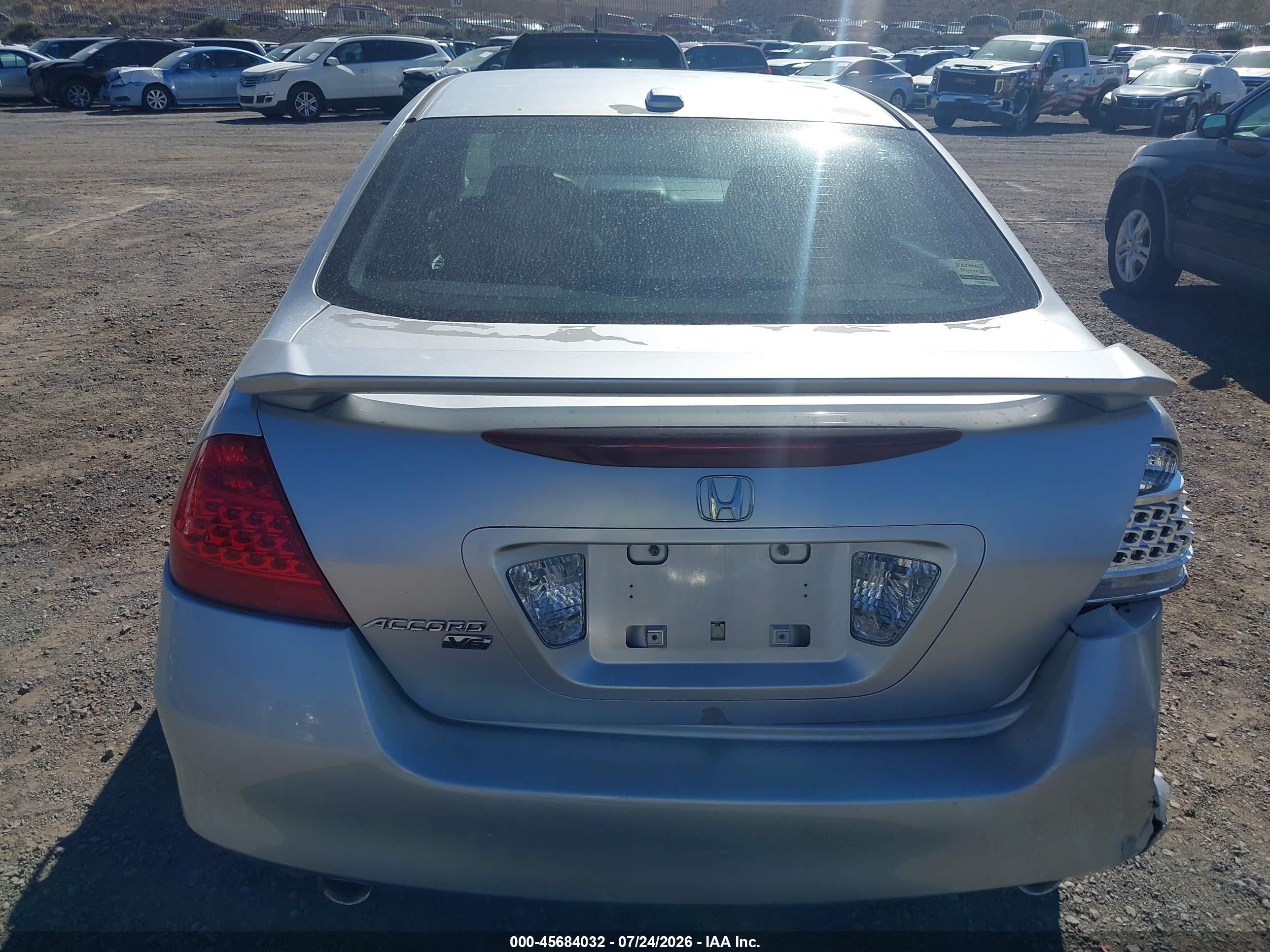 2006 Honda Accord 3.0 Ex Silver vin: 1HGCM66546A039671