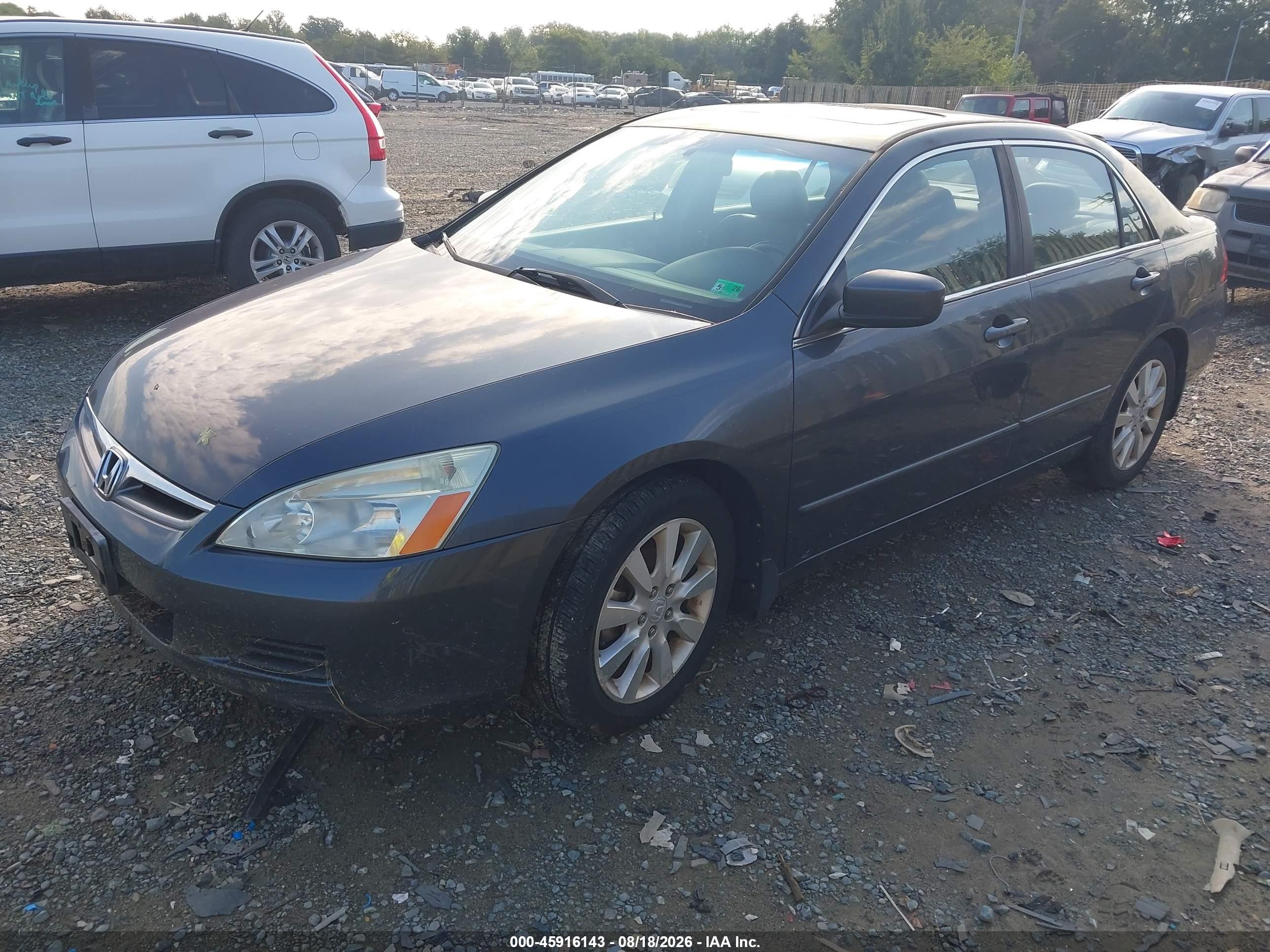 2006 Honda Accord 3.0 Ex Gray vin: 1HGCM66546A042103