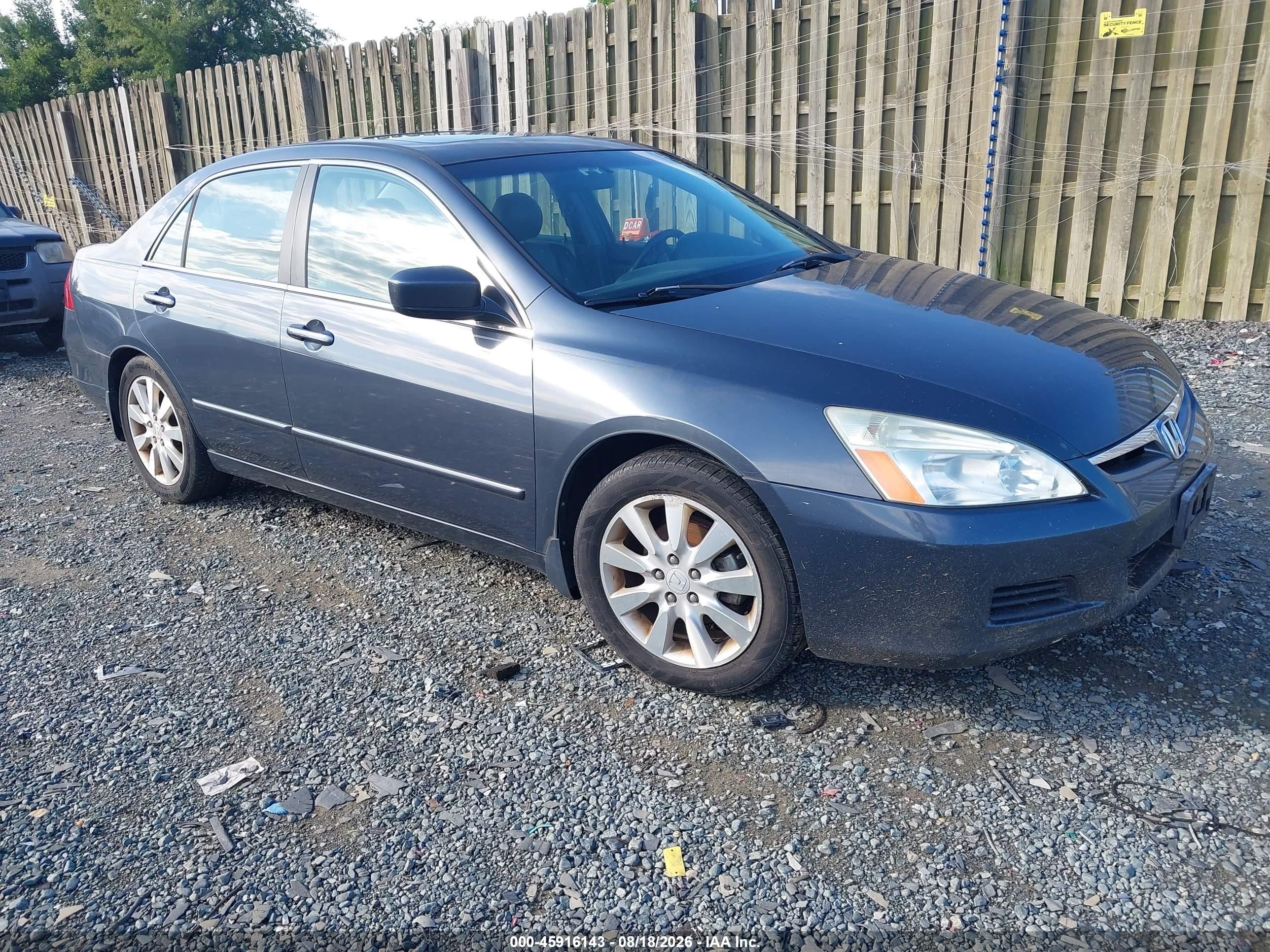 2006 Honda Accord 3.0 Ex Gray vin: 1HGCM66546A042103