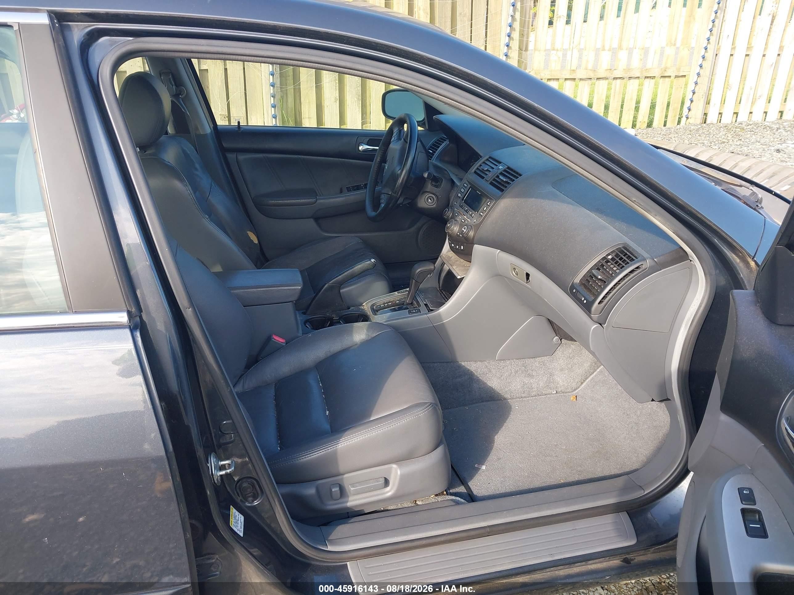 2006 Honda Accord 3.0 Ex Gray vin: 1HGCM66546A042103
