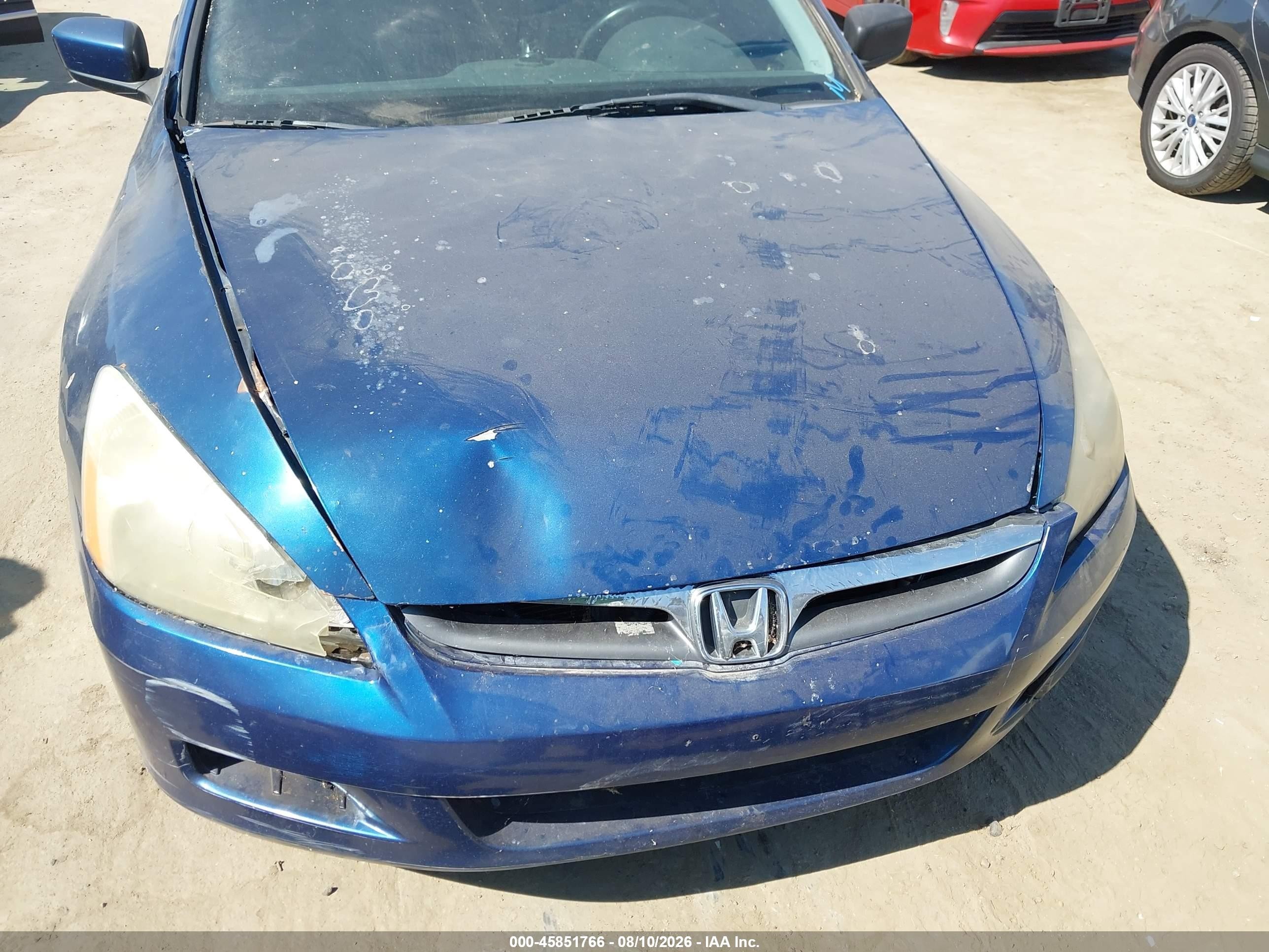 2006 Honda Accord 3.0 Ex Blue vin: 1HGCM66546A044725