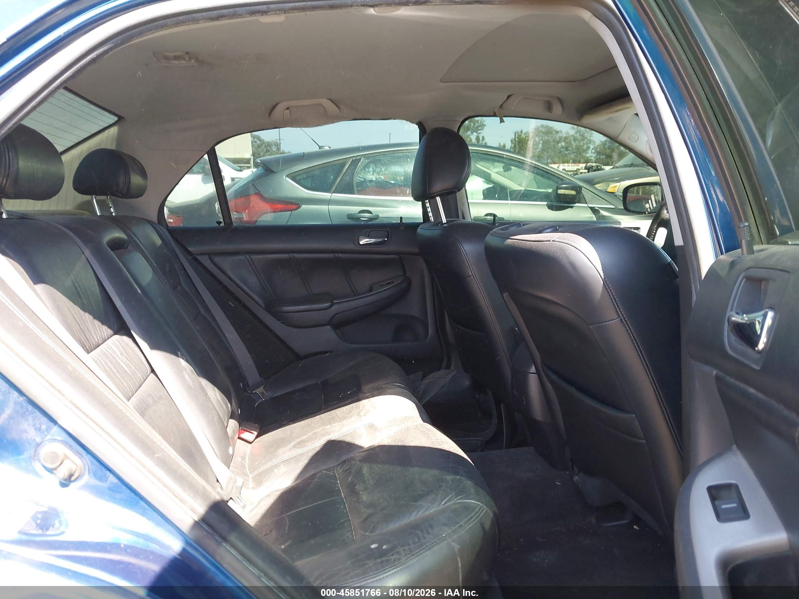 2006 Honda Accord 3.0 Ex Blue vin: 1HGCM66546A044725