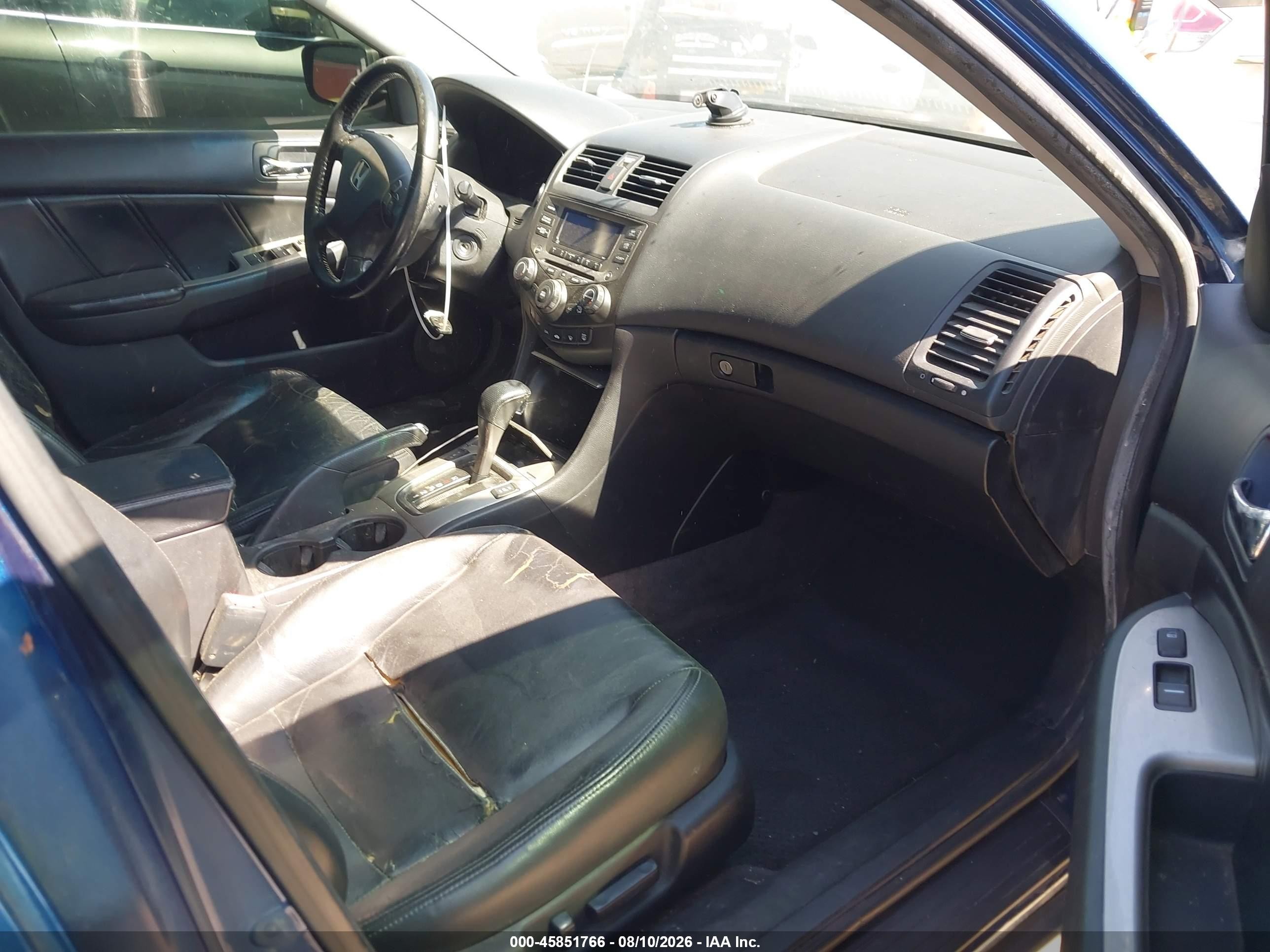 2006 Honda Accord 3.0 Ex Blue vin: 1HGCM66546A044725