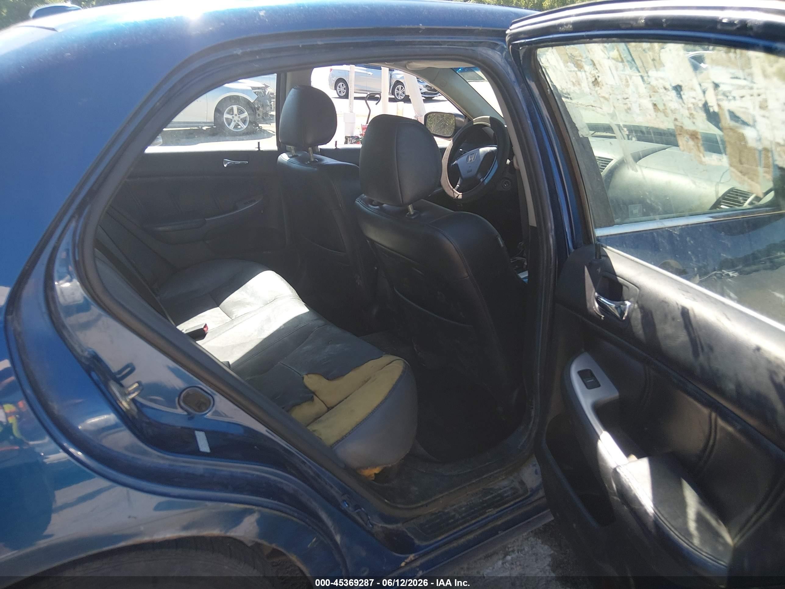 2006 Honda Accord 3.0 Ex Blue vin: 1HGCM66546A052579