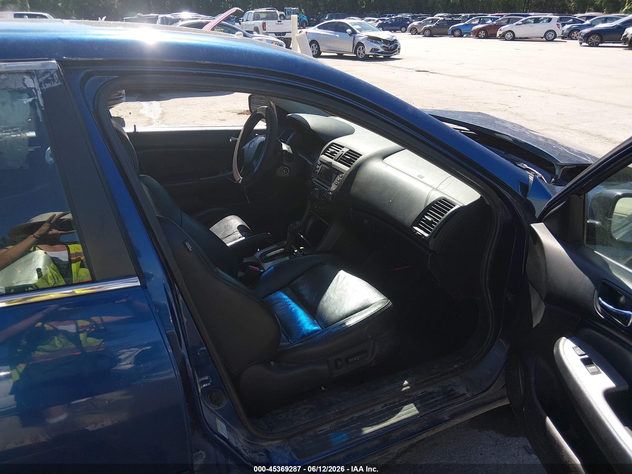 2006 Honda Accord 3.0 Ex Blue vin: 1HGCM66546A052579