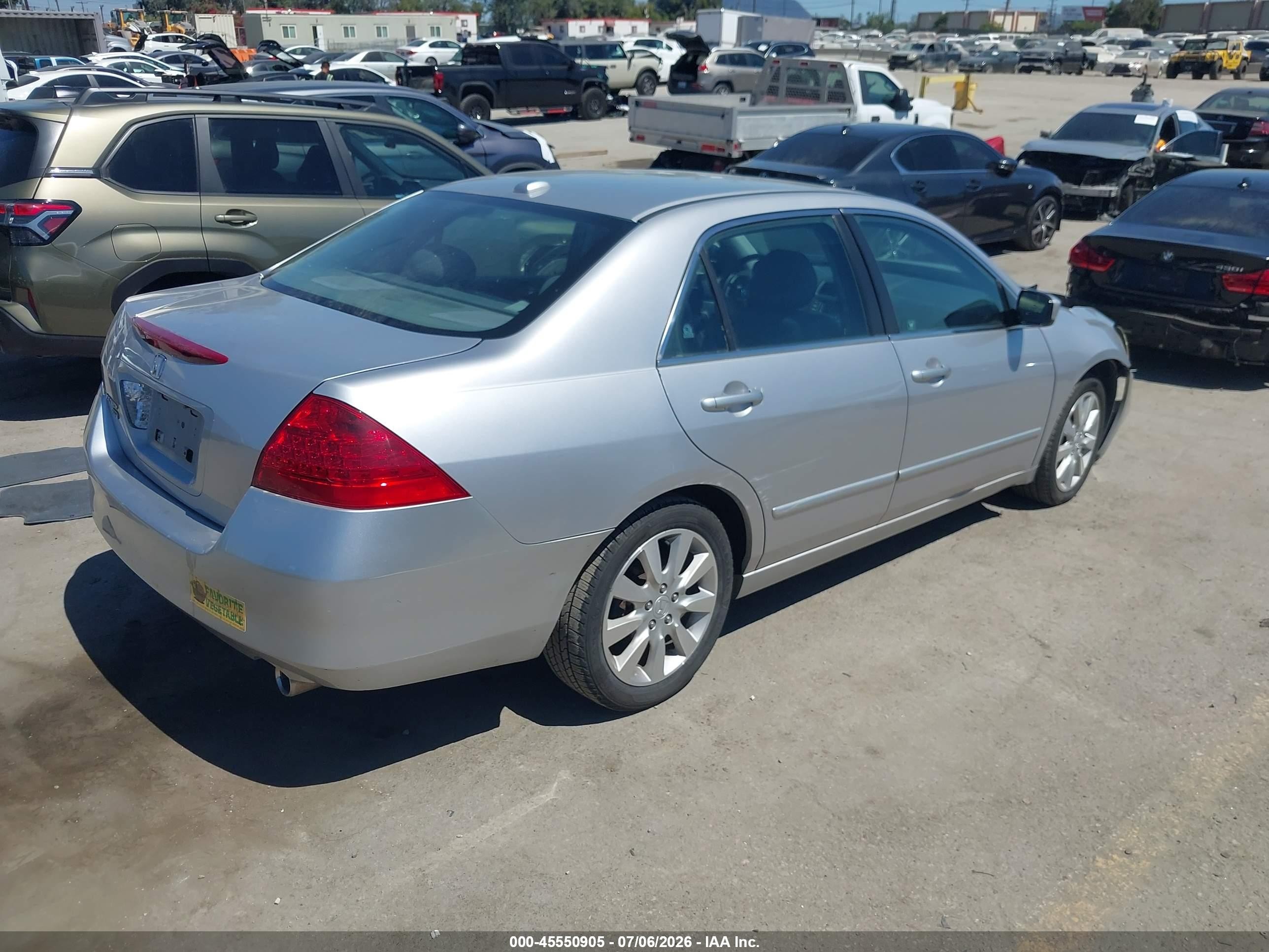 2006 Honda Accord 3.0 Ex Silver vin: 1HGCM66546A067633