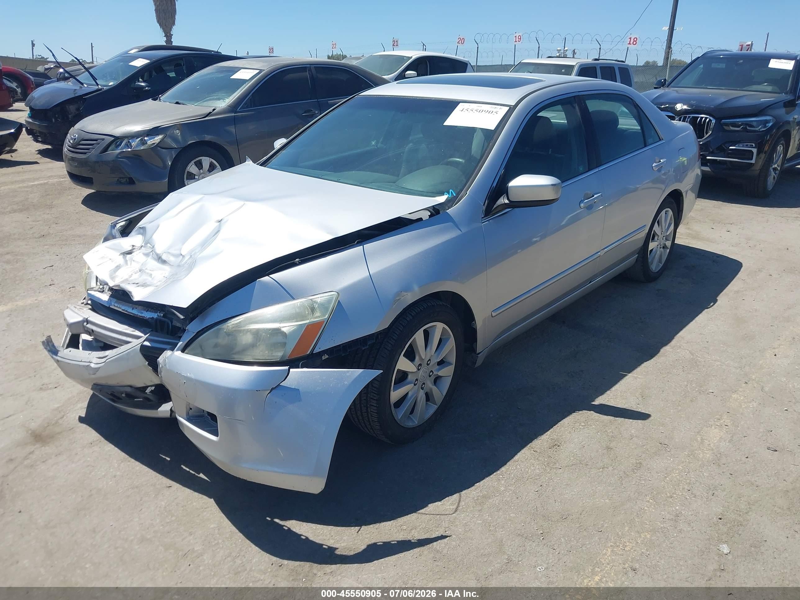 2006 Honda Accord 3.0 Ex Silver vin: 1HGCM66546A067633