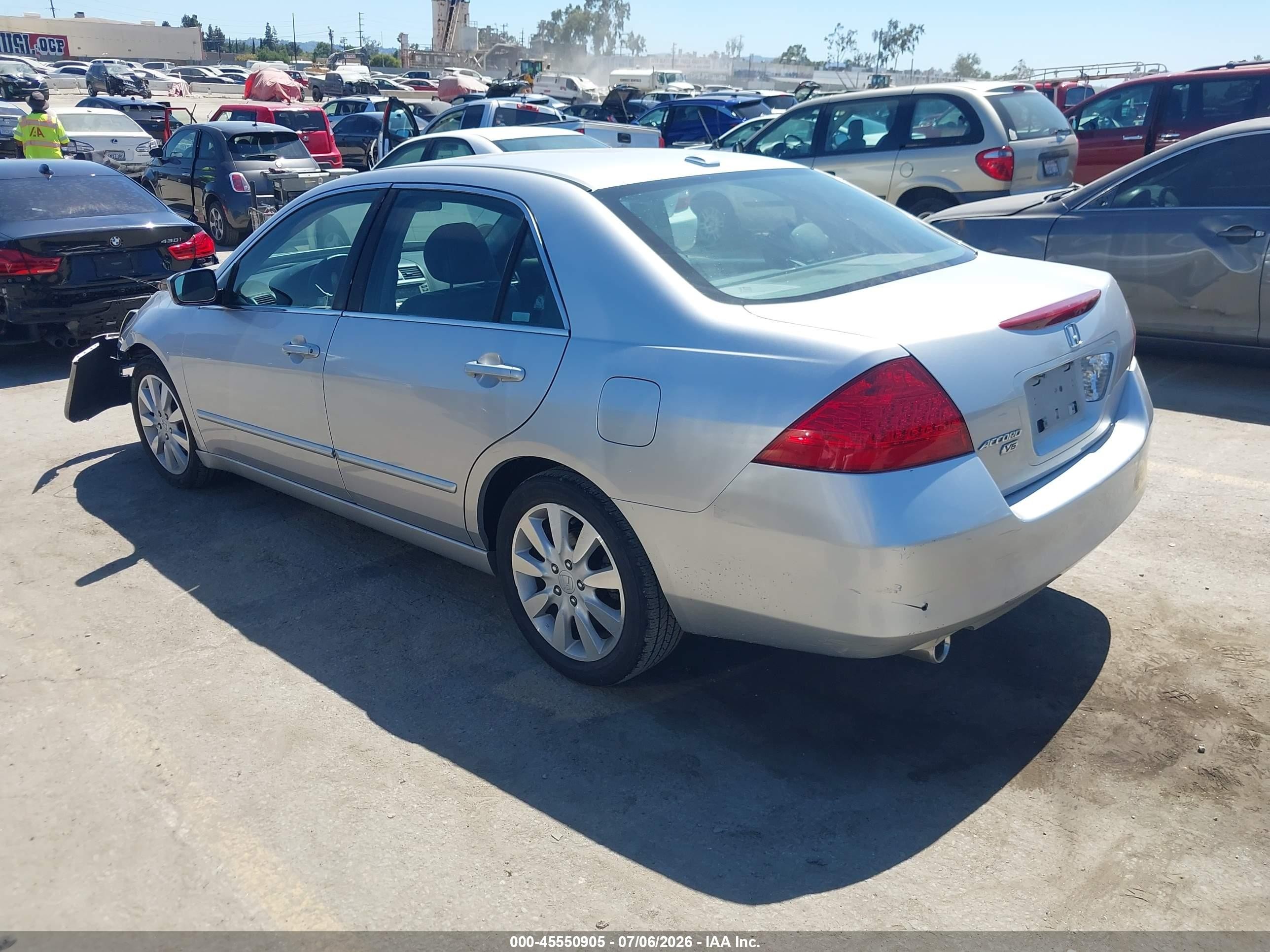2006 Honda Accord 3.0 Ex Silver vin: 1HGCM66546A067633